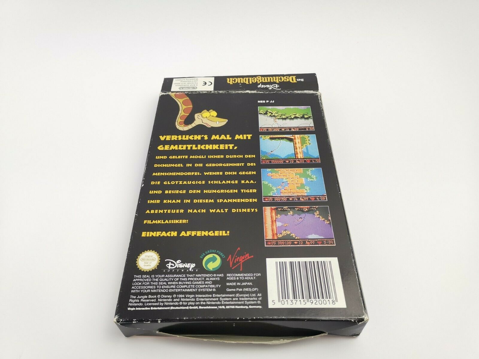 Nintendo Entertainment System Spiel – Disney Das Dschungelbuch NES OVP PAL