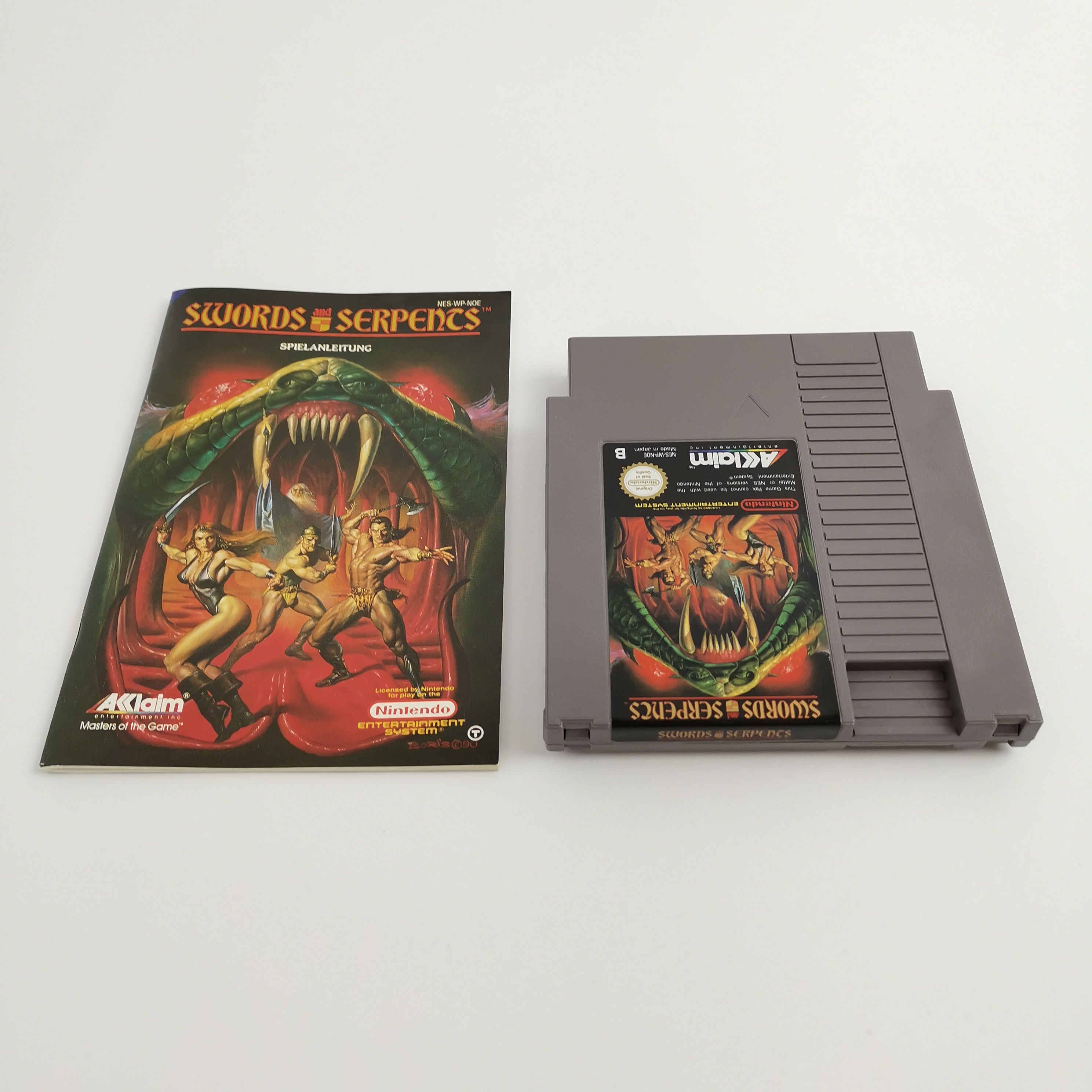 Nintendo Entertainment System Spiel – Swords and Serpents OVP