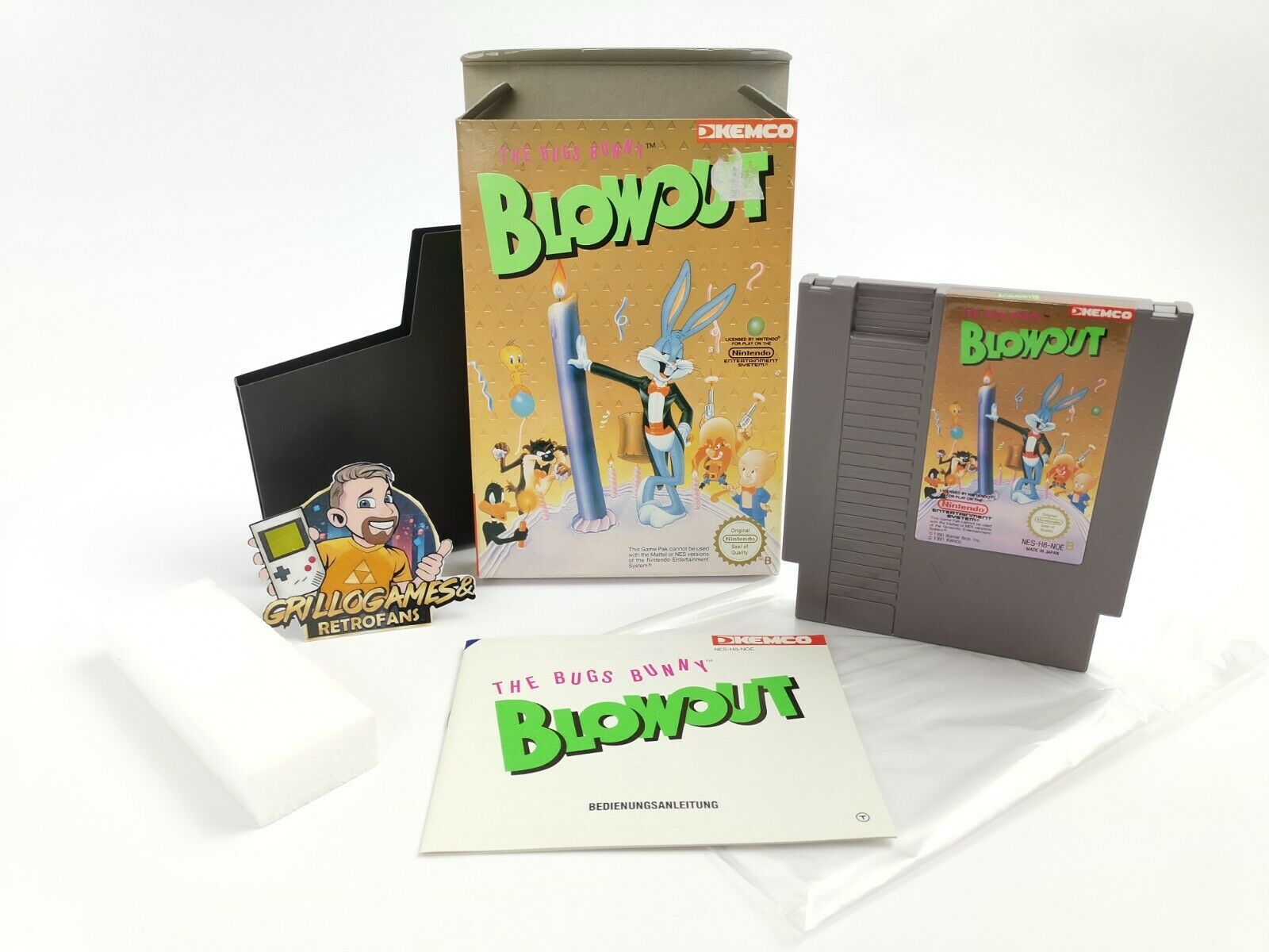 Nintendo Entertainment System Spiel – Bugs Bunny Blowout OVP