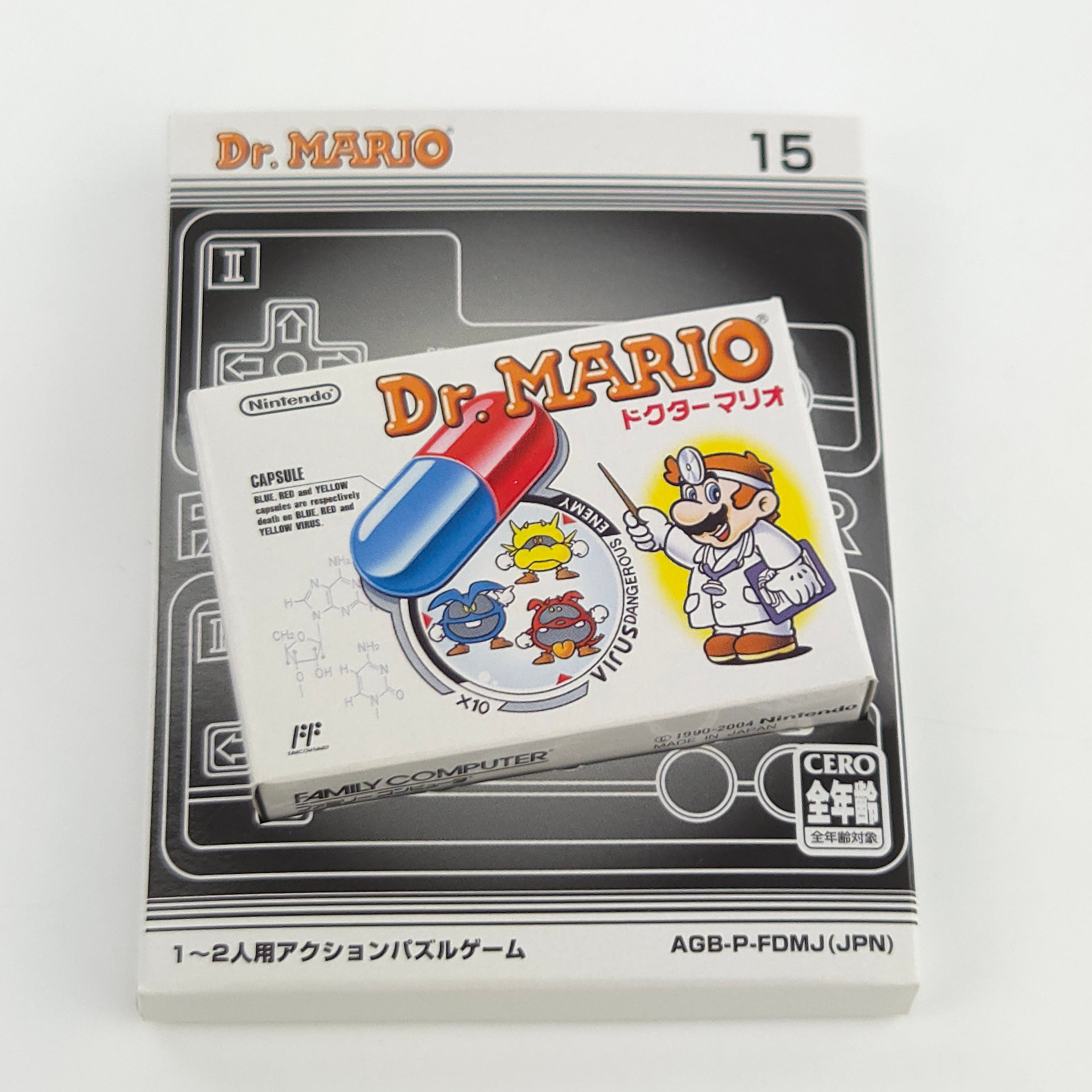 Game Boy Advance Spiel Dr Mario Famicom Mini OVP