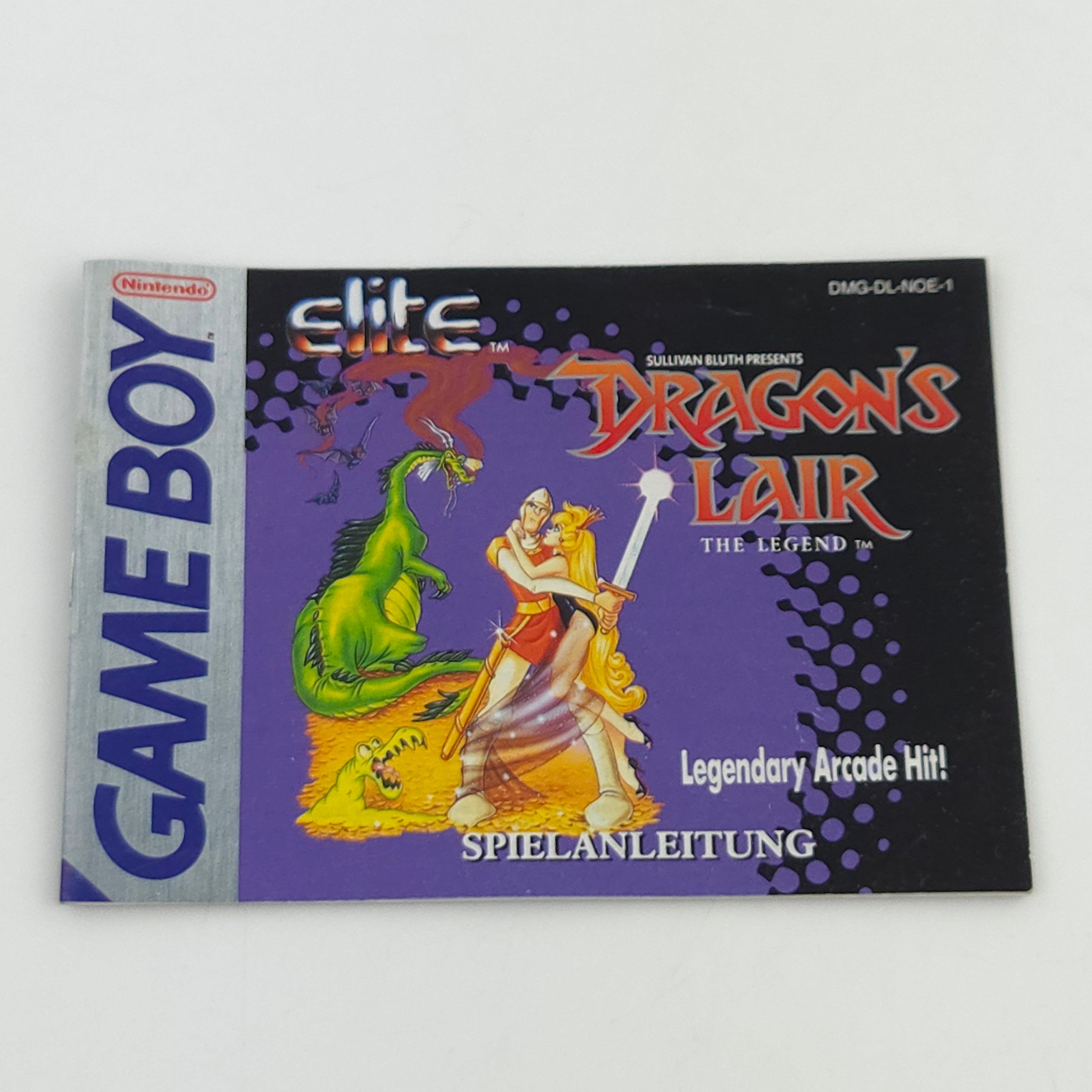 Nintendo Game Boy Spiel Dragon´s Lair mit Anleitung PAL