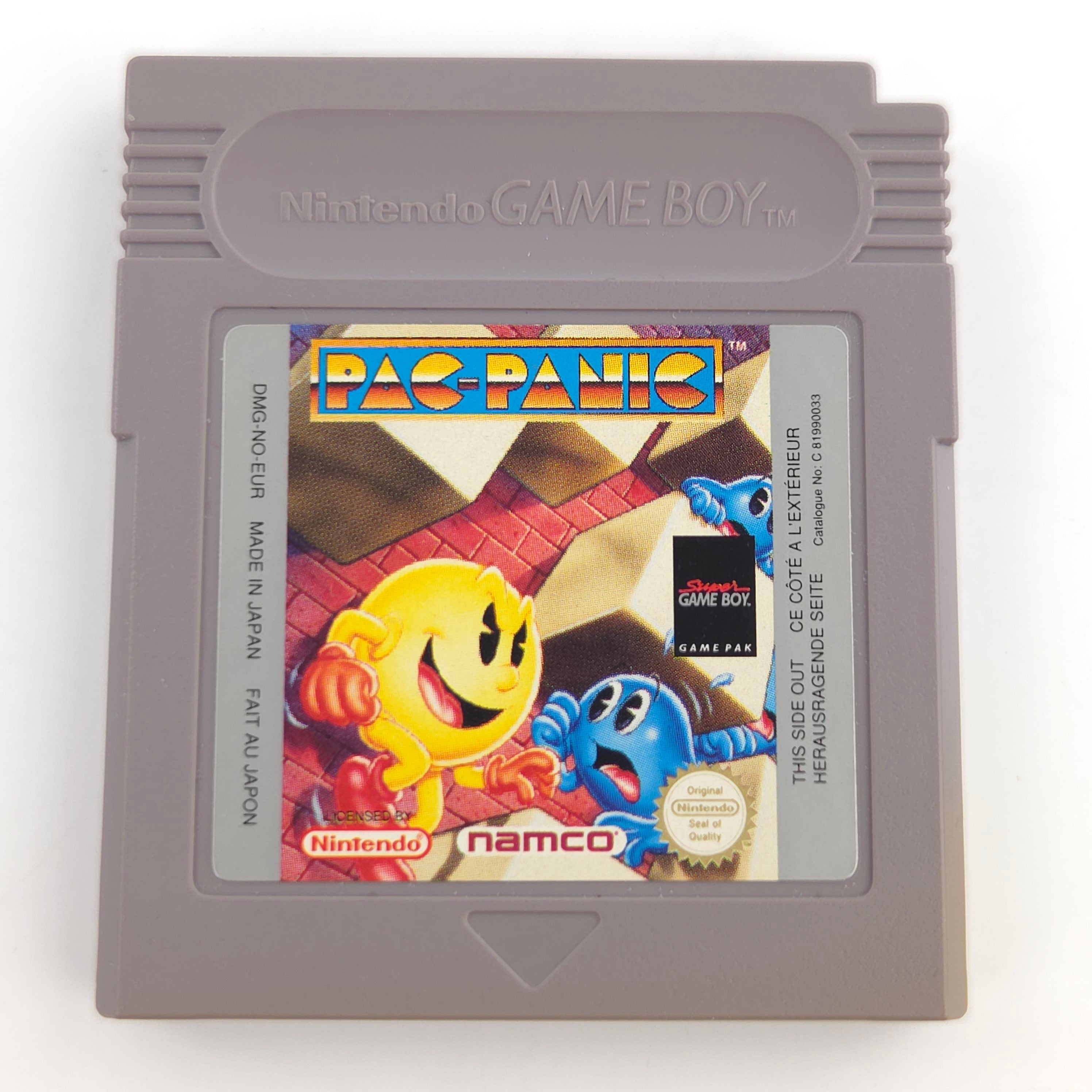 Nintendo Game Boy Spiel Pac-Panic GB PAL Modul Hülle