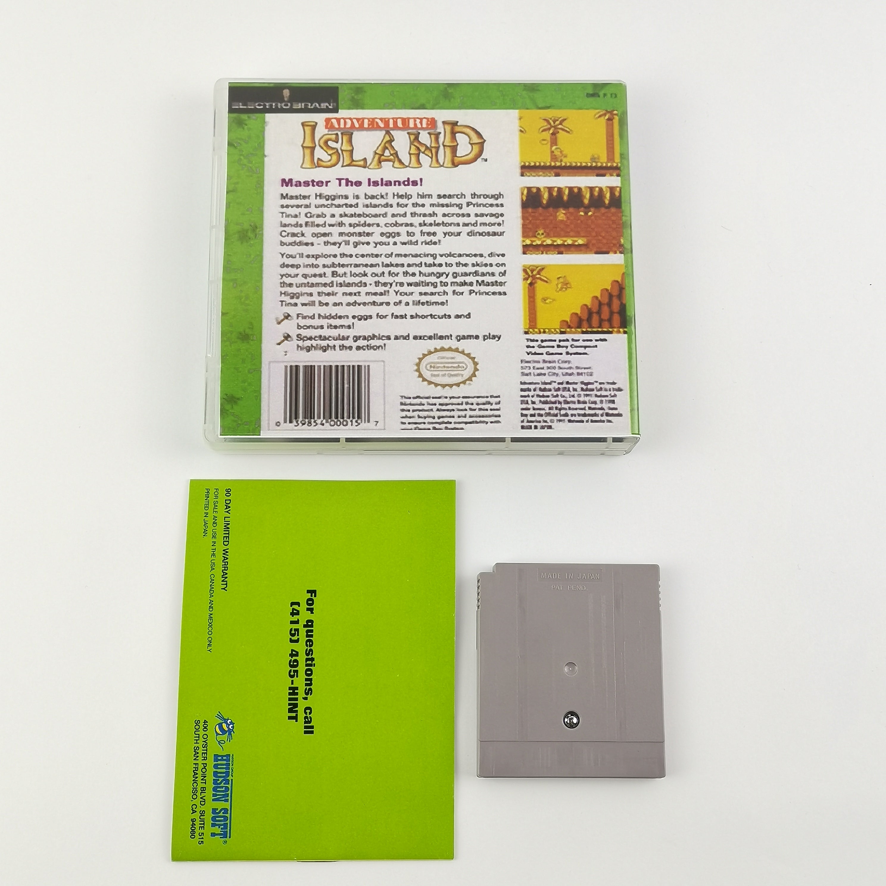 Nintendo Game Boy Classic Spiel: Adventure Island - Modul & Anleitung NTSC USA