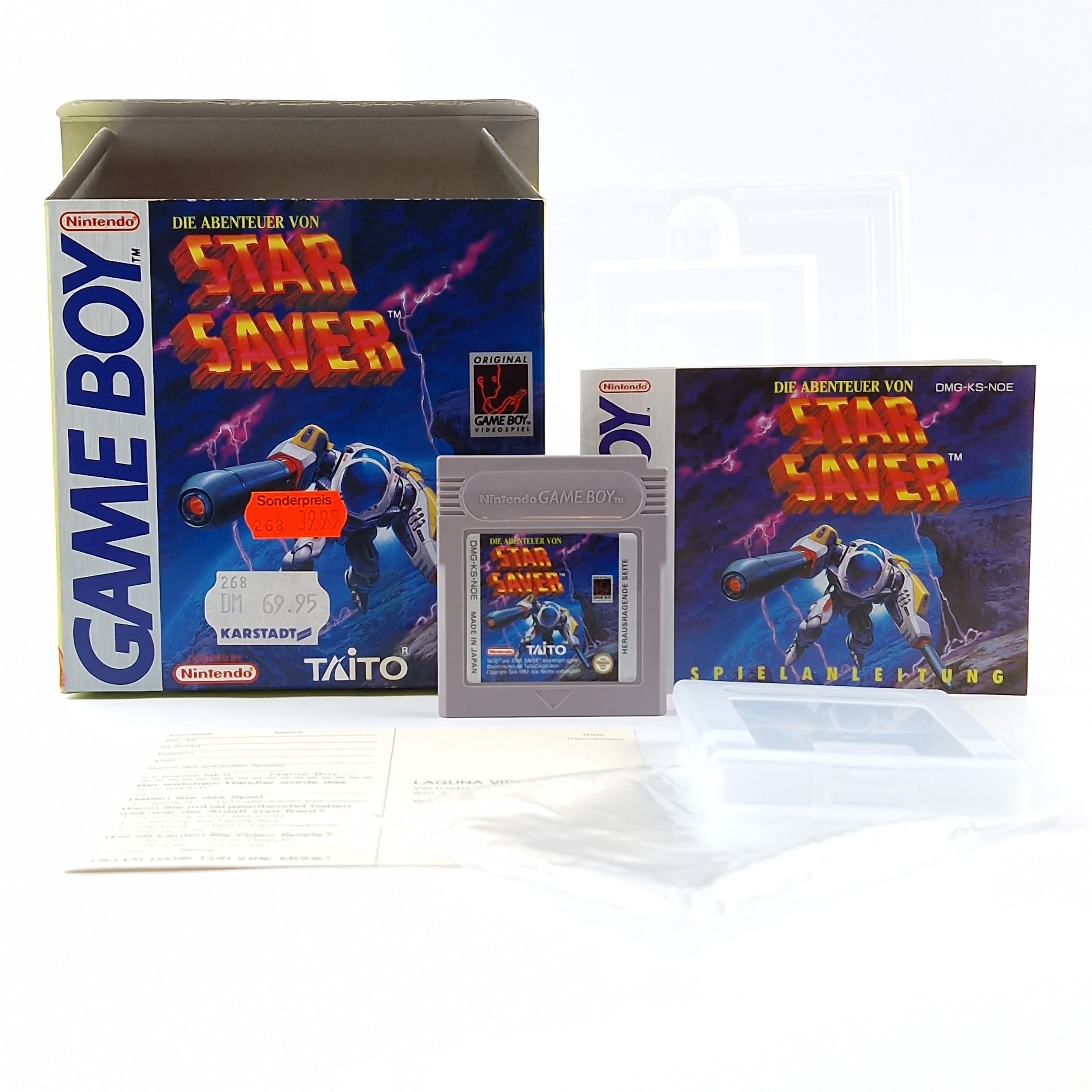 Nintendo Game Boy Spiel – Die Abenteuer von Star Saver OVP