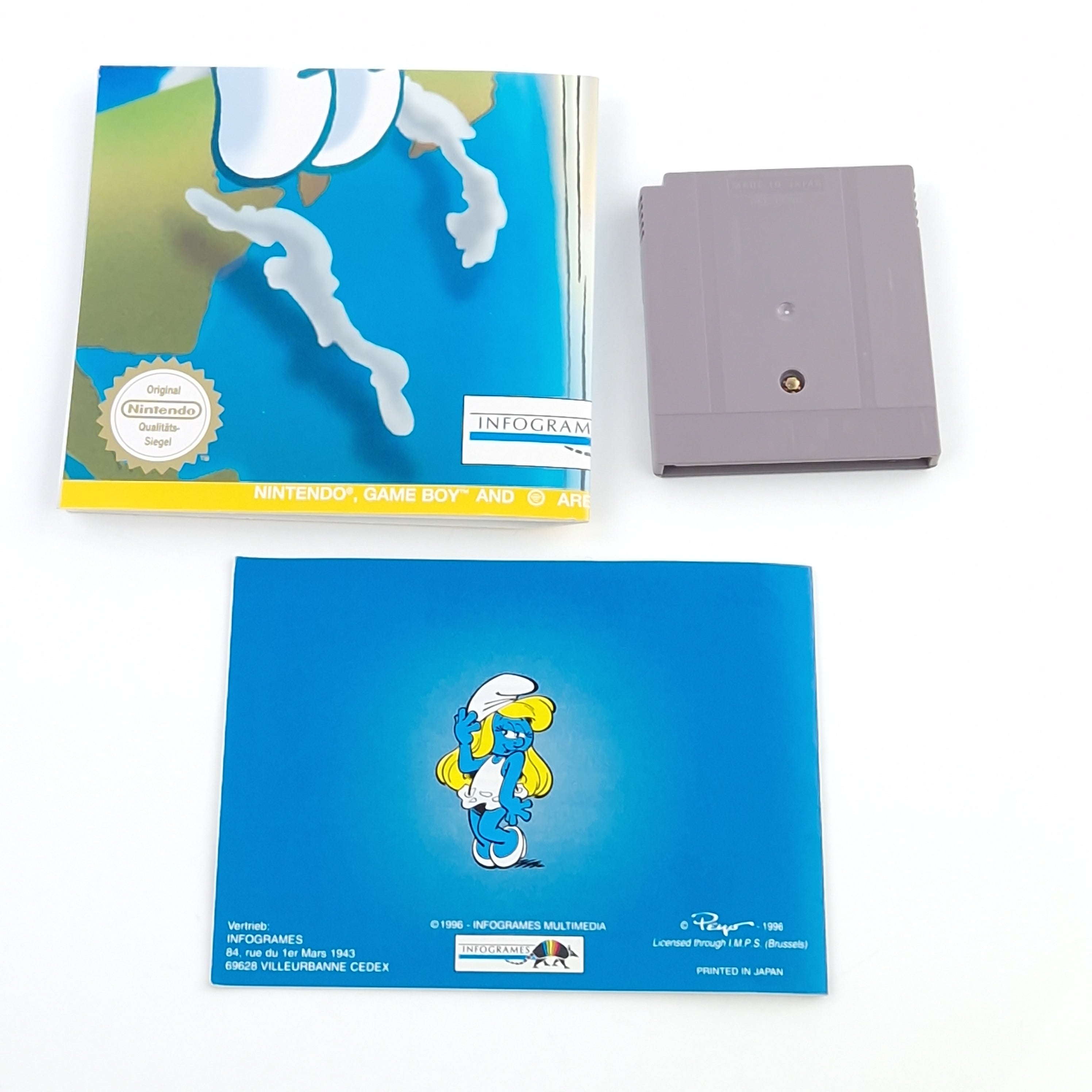 Nintendo Game Boy Spiel – Die Schlümpfe Reisen um die Welt OVP