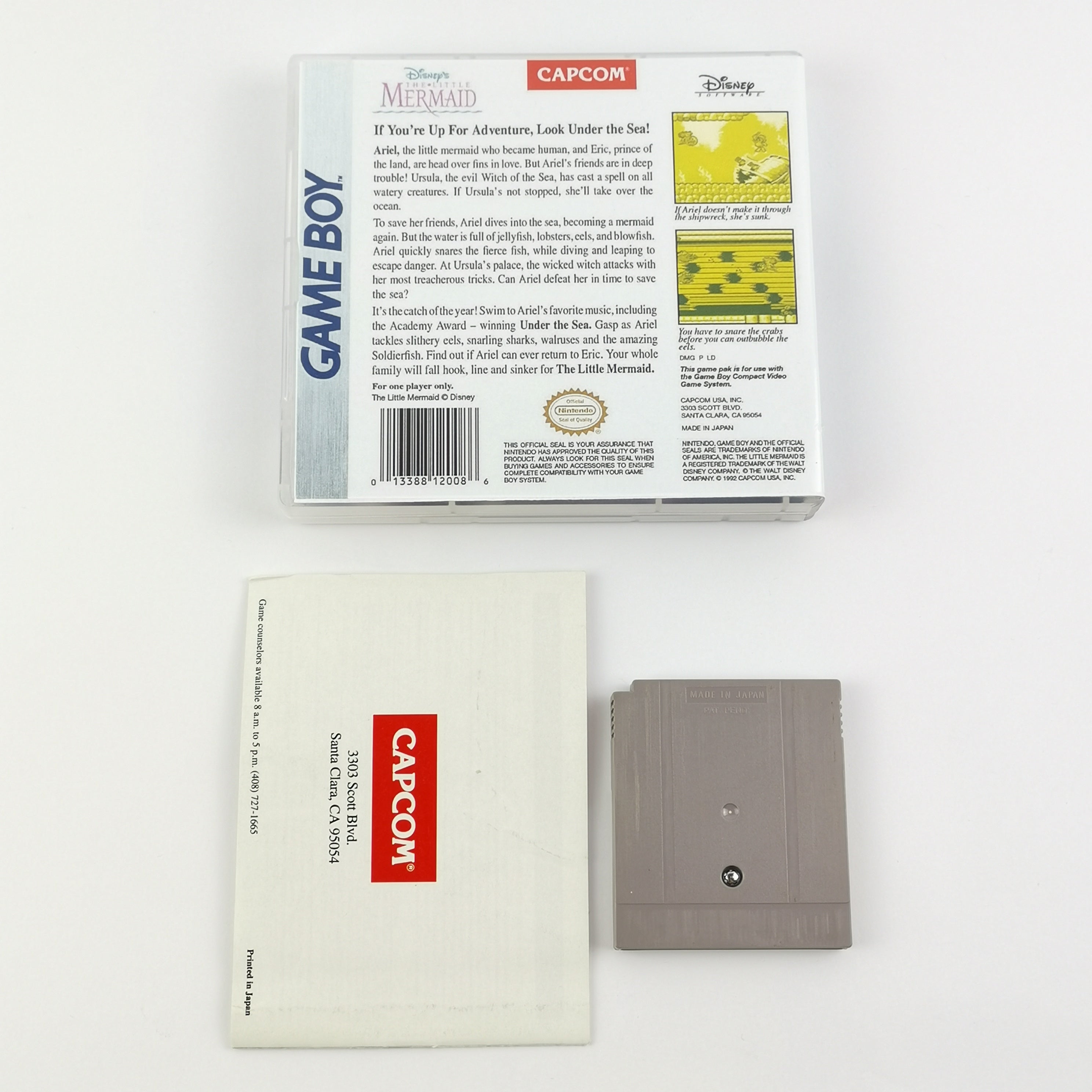 Nintendo Game Boy Classic Spiel: The Little Mermaid - Modul + Anleitung USA