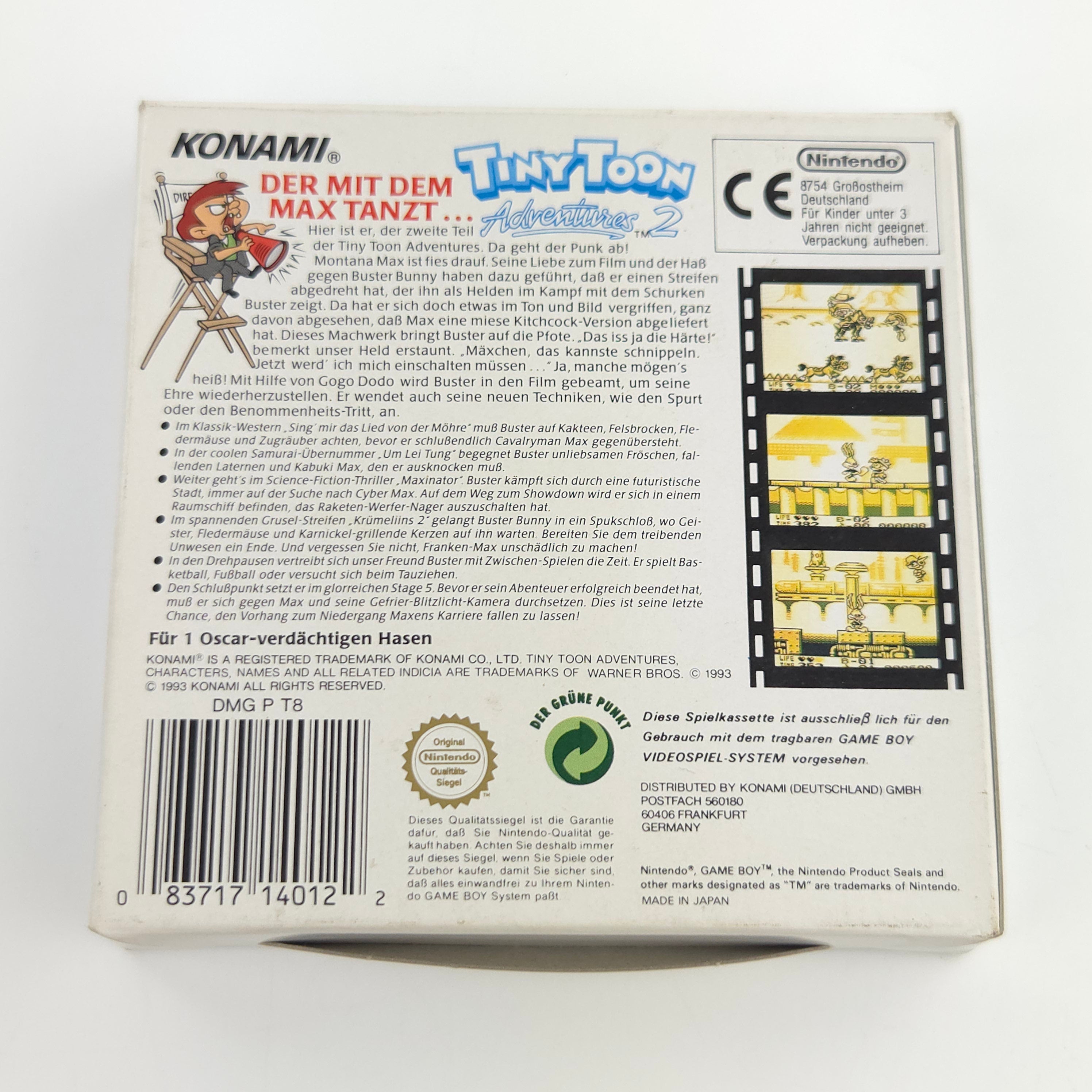 Game Boy Spiel – Tiny Toon Adventures 2 (OVP PAL NOE)