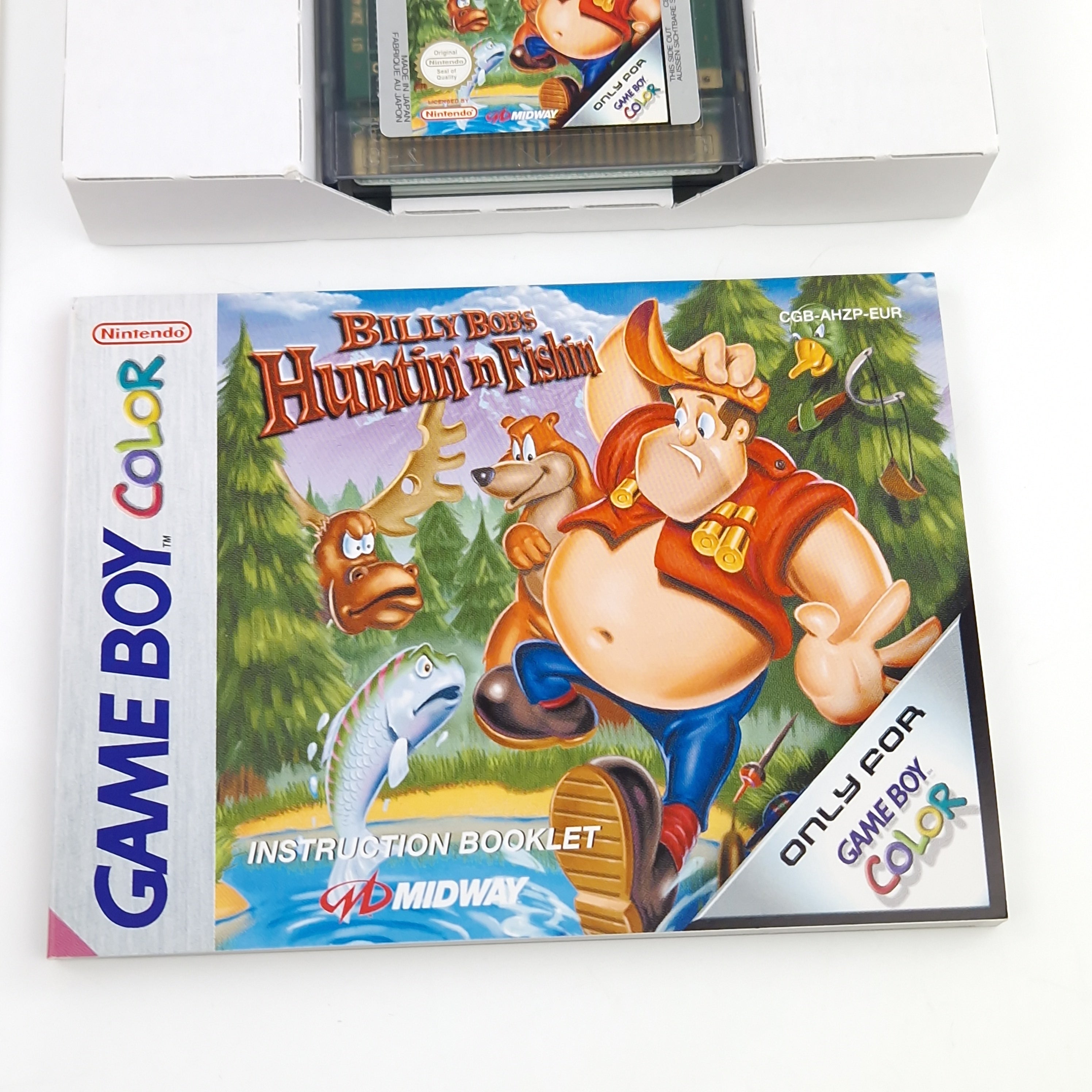 Game Boy Color Spiel – Billy Bobs Huntin n Fishin OVP PAL