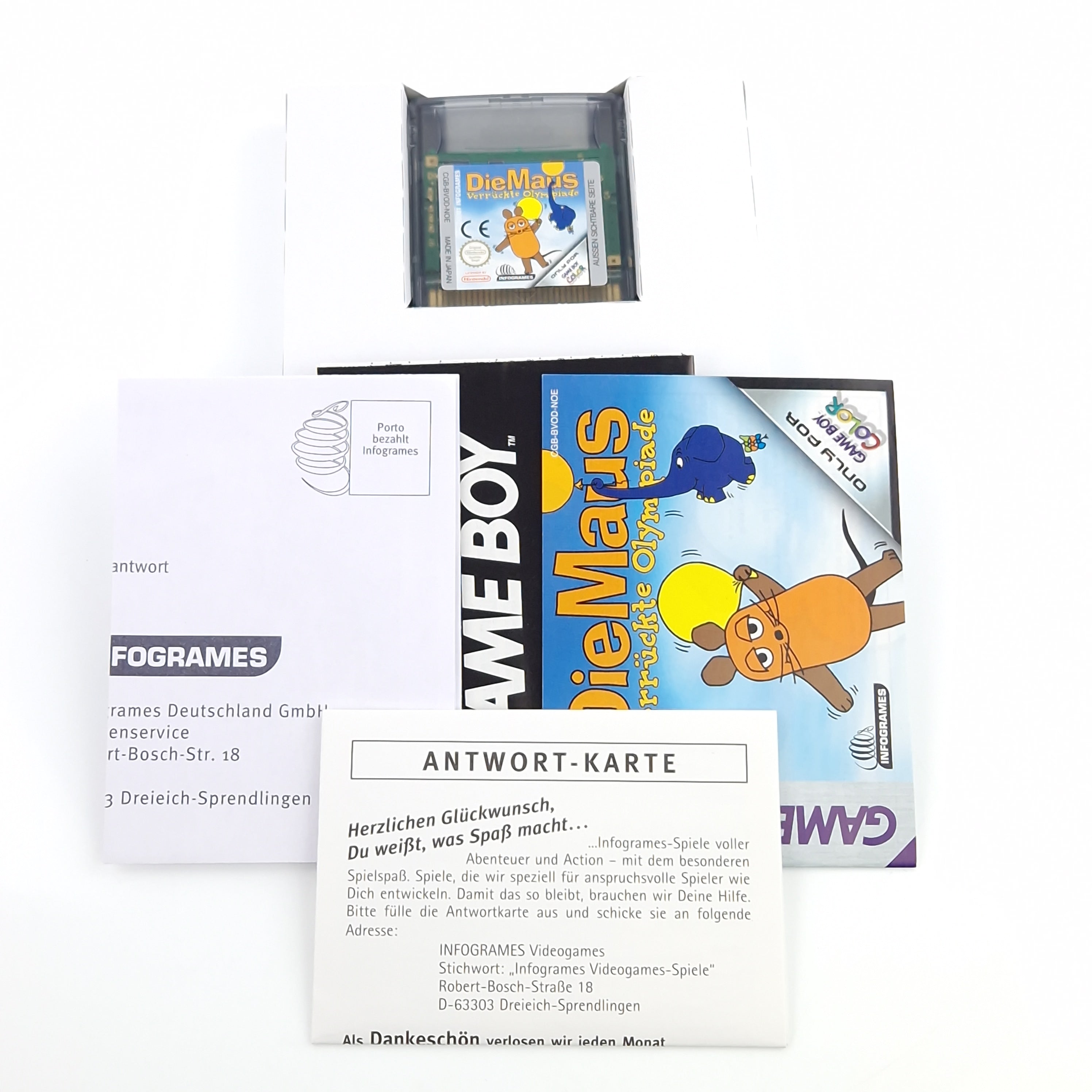 Nintendo Game Boy Color Spiel – Die Maus verrückte Olympiade OVP