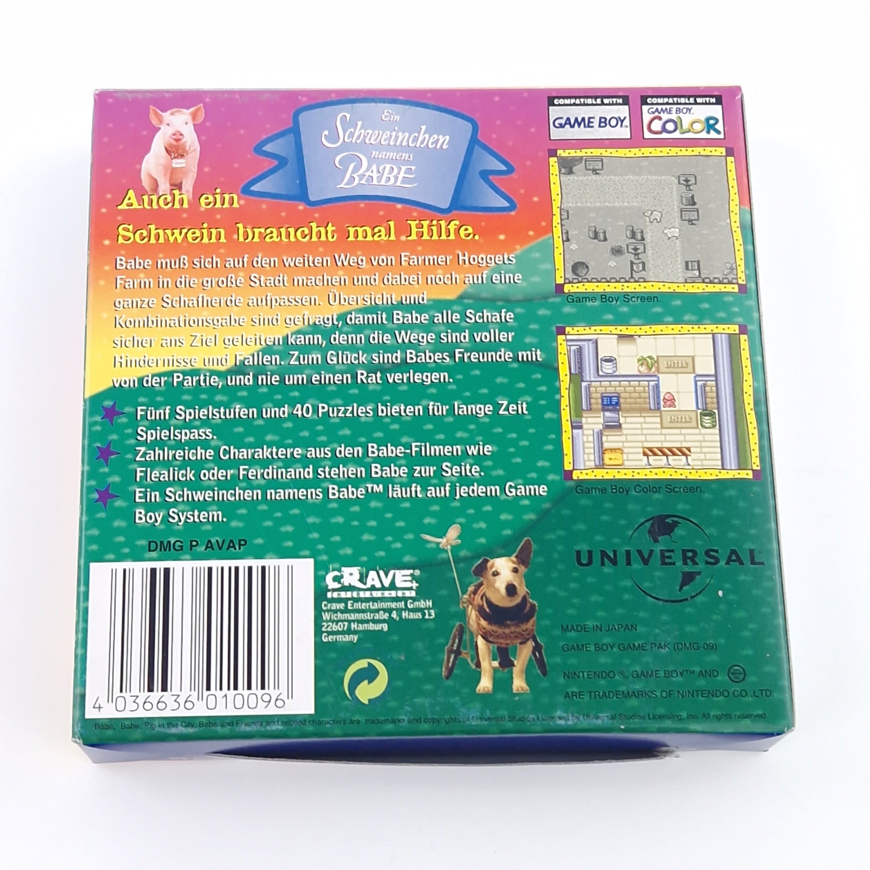 Game Boy Color Spiel – Ein Schweinchen namens Babe OVP PAL