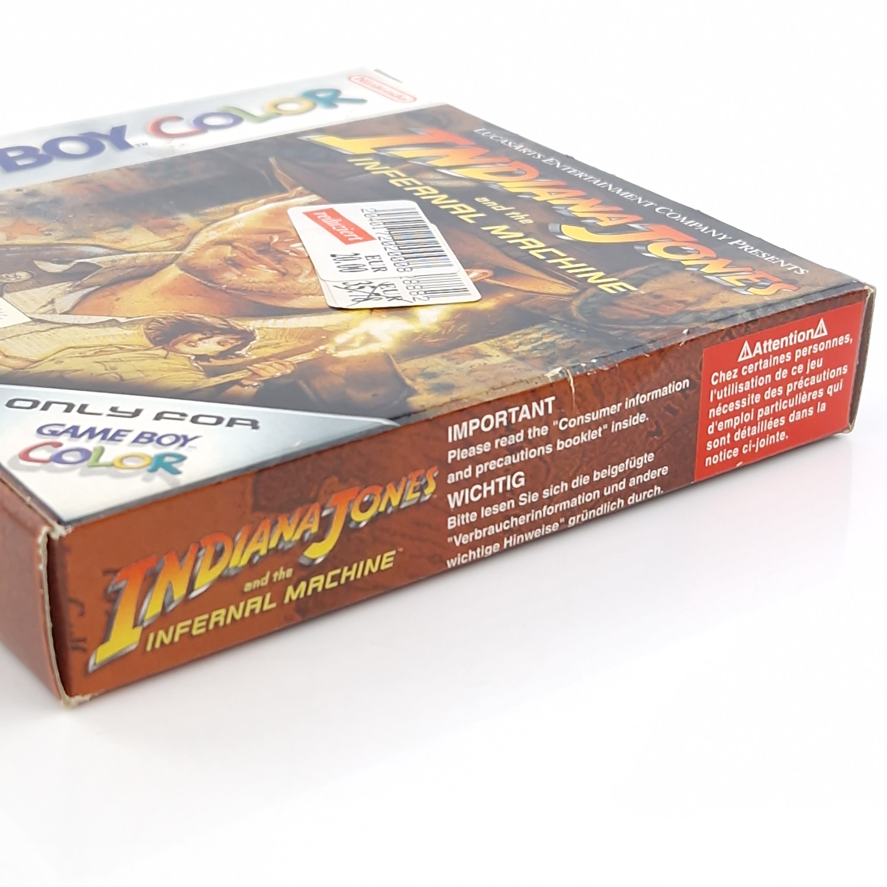 Game Boy Color Spiel – Indiana Jones and the Infernal Machine OVP