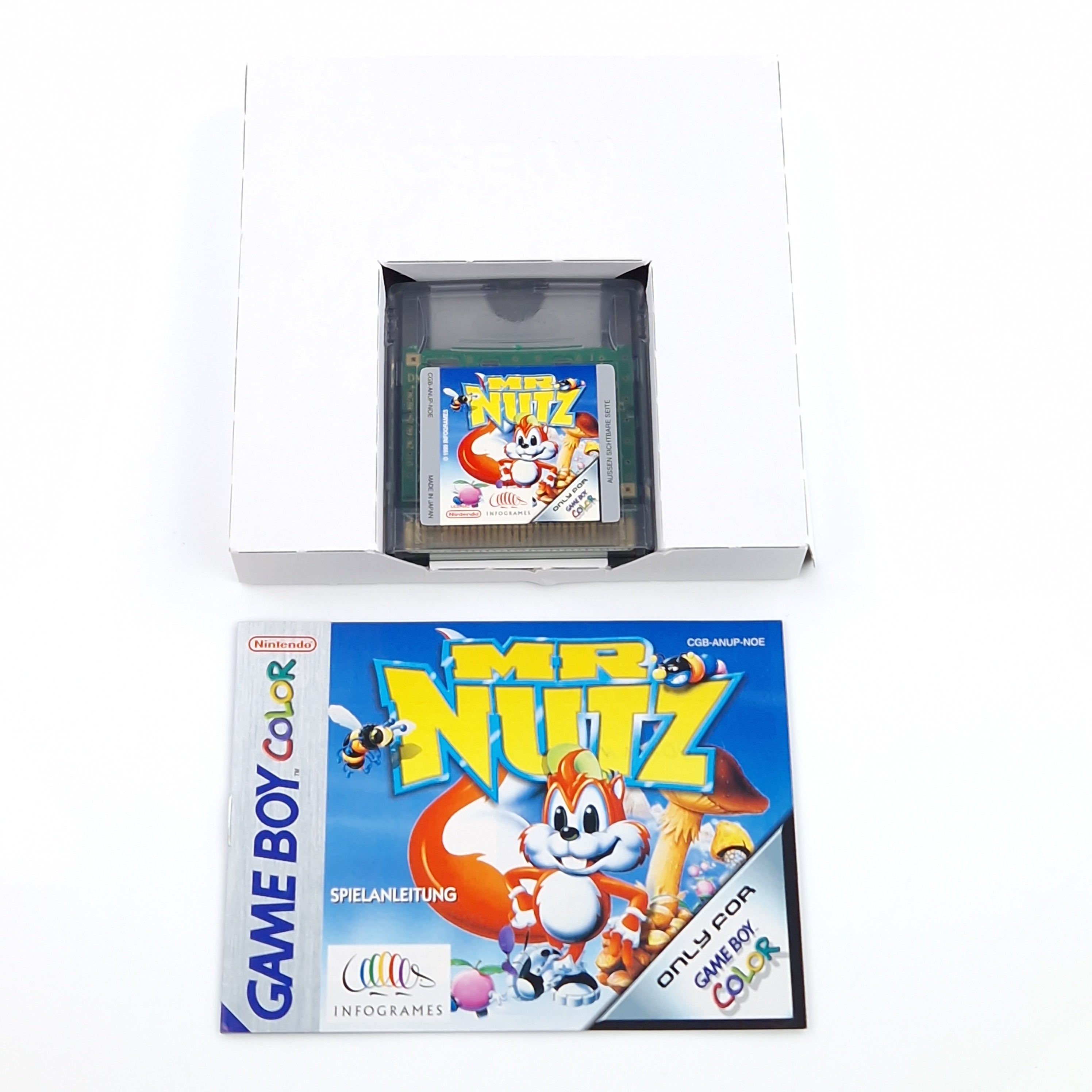 Nintendo Game Boy Color Spiel – Mr. Nutz Modul OVP PAL
