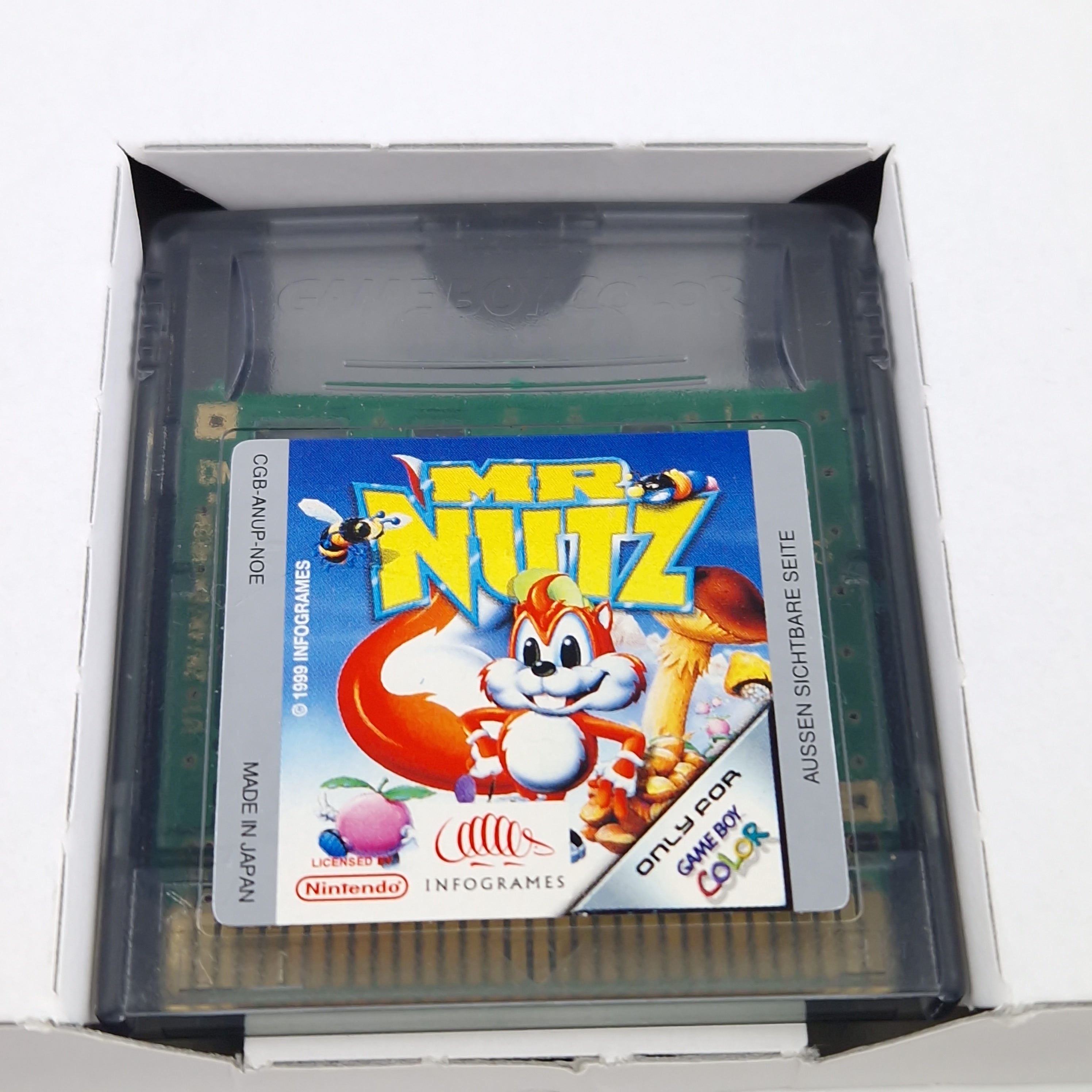 Nintendo Game Boy Color Spiel – Mr. Nutz Modul OVP PAL