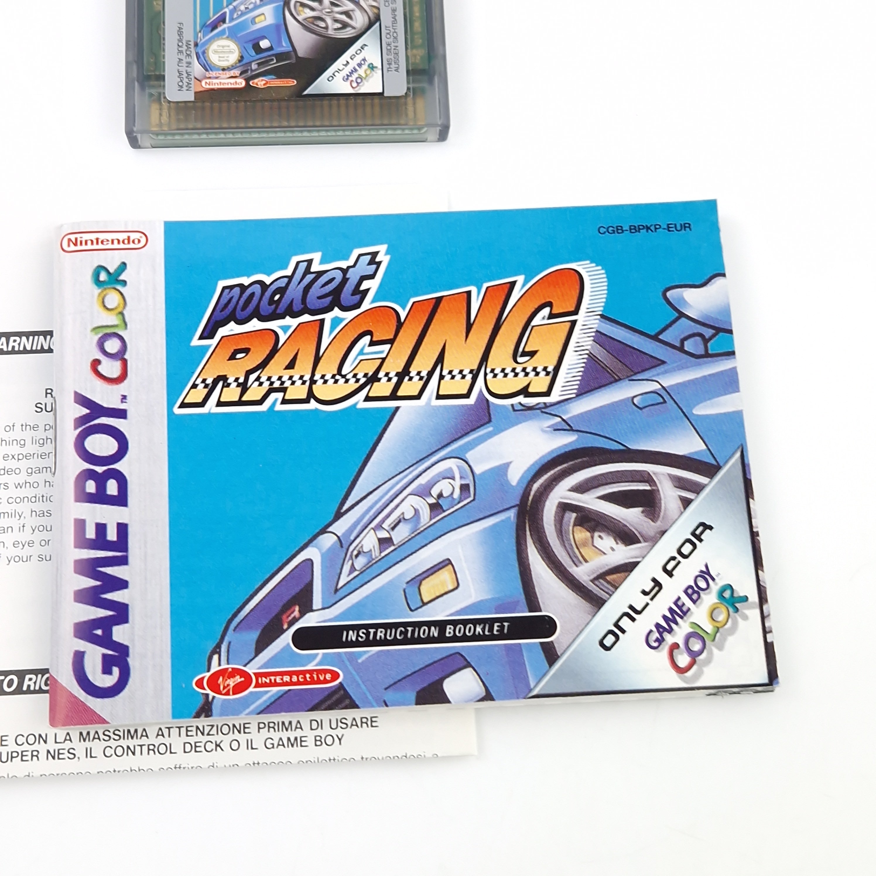 Game Boy Color Spiel – Pocket Racing GBC OVP PAL