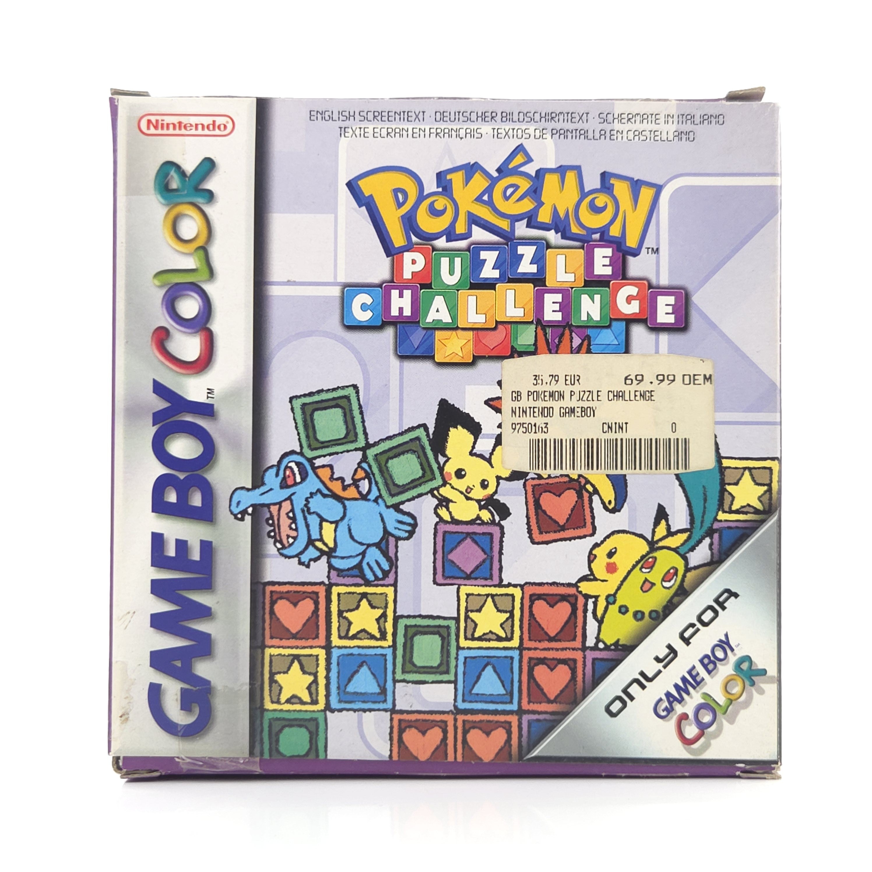 Game Boy Color Spiel – Pokemon Puzzle Challenge (OVP)