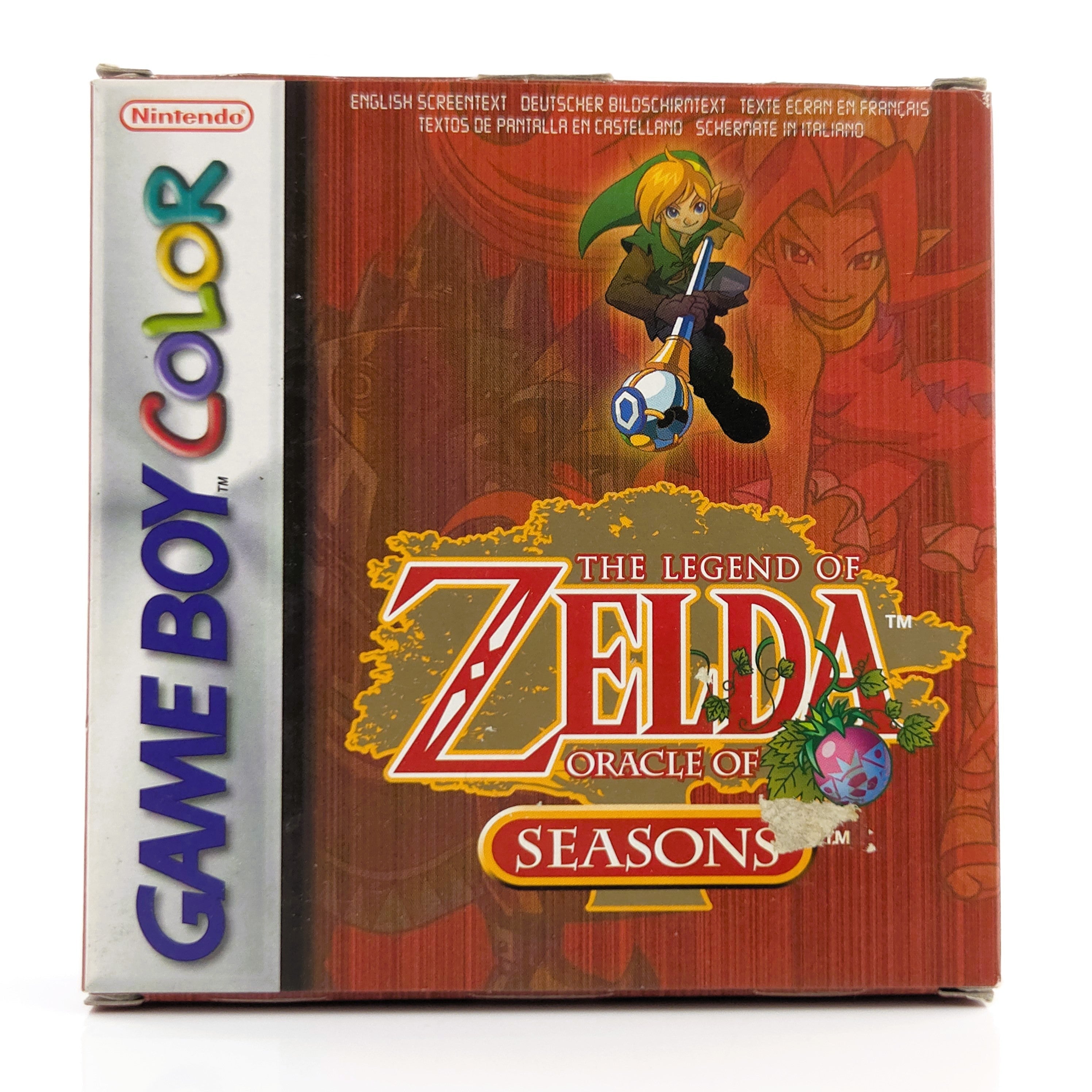 BOITE DE JEUX Zelda Oracle of Seasons Gameboy Color + Plateau Cale EUR