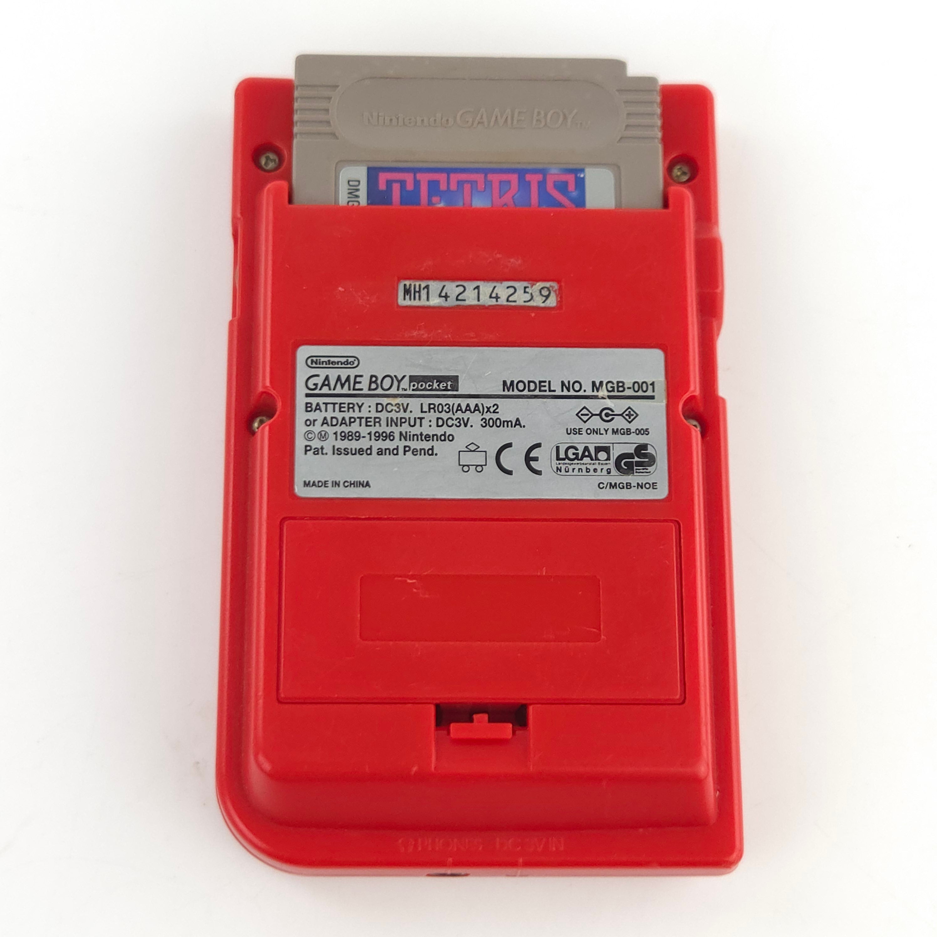 Nintendo Game Boy Pocket Konsole Rot MGB-001 Case Case