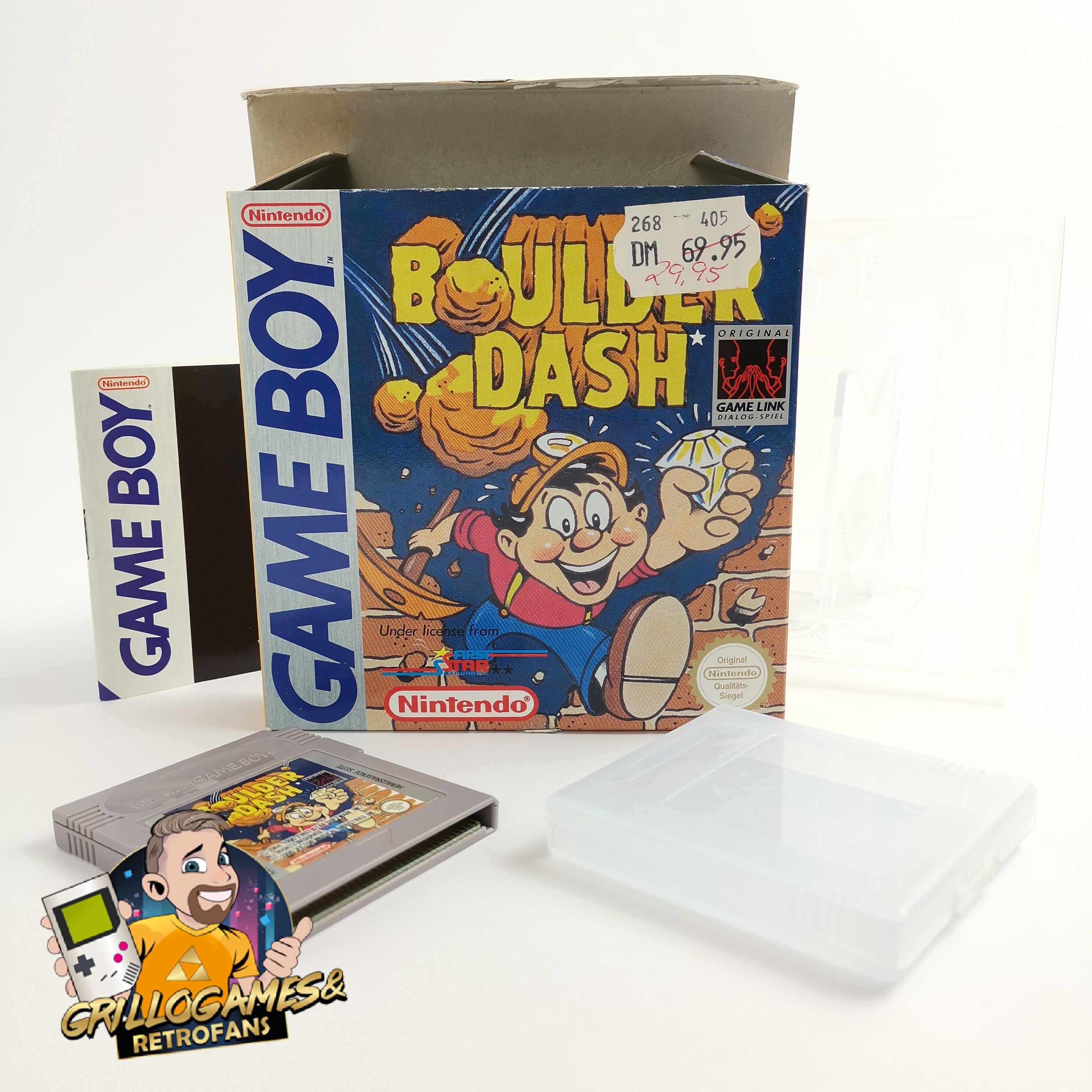 Nintendo Gameboy Spiel – Boulder Dash (OVP PAL)