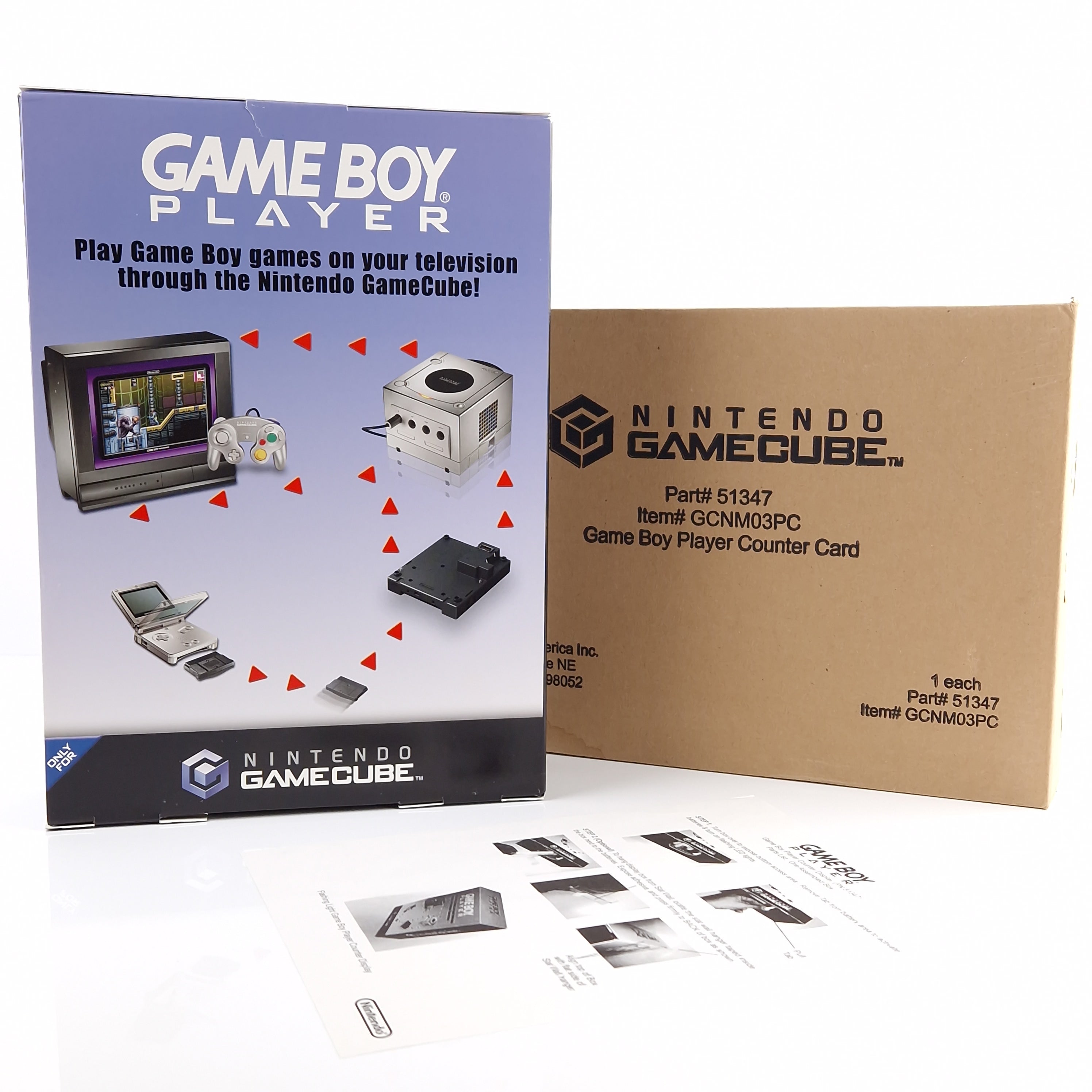 Nintendo Gamecube Promo Aufsteller Game Boy Player Display