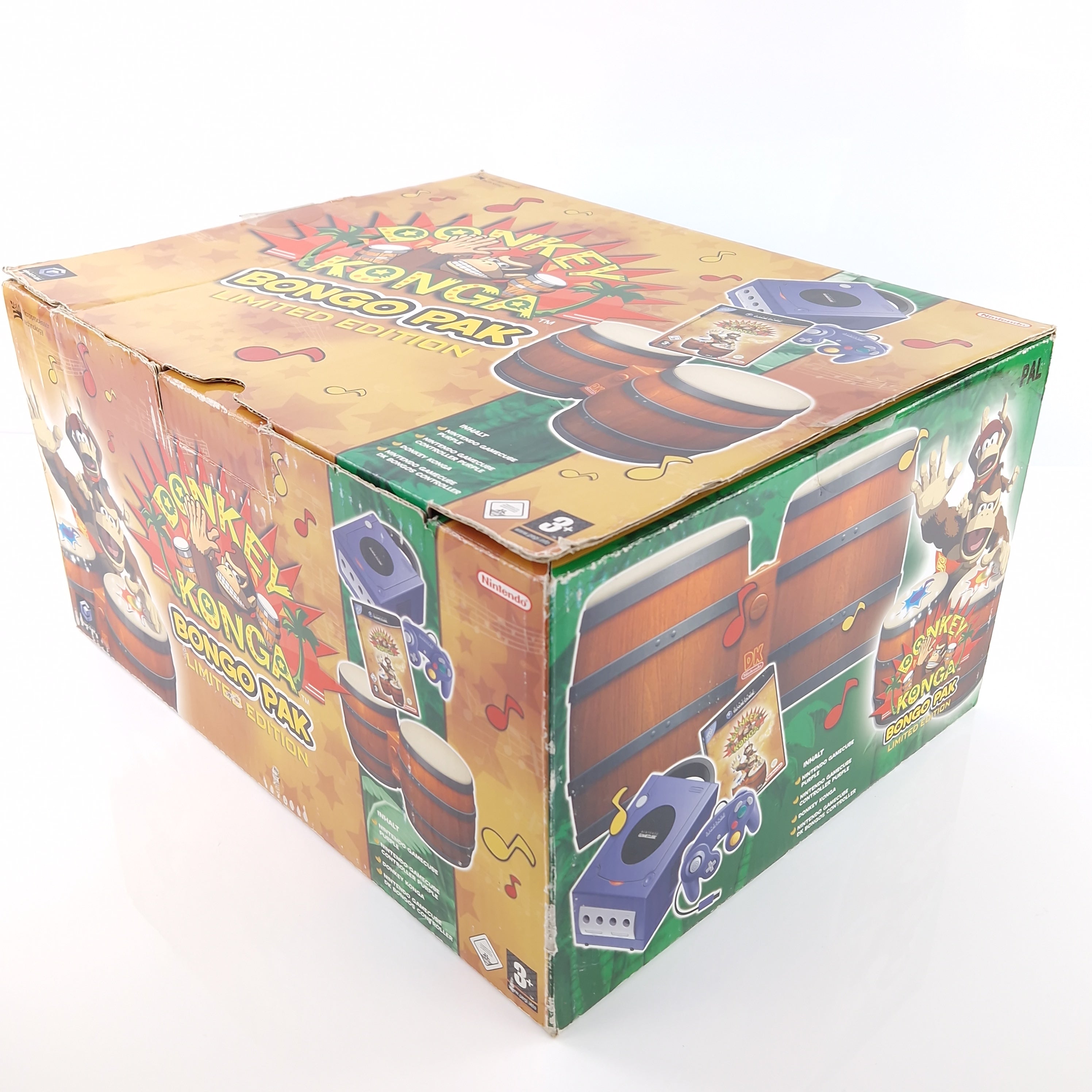 Nintendo Gamecube Konsole Donkey Konga Bongo Pak OVP Lila