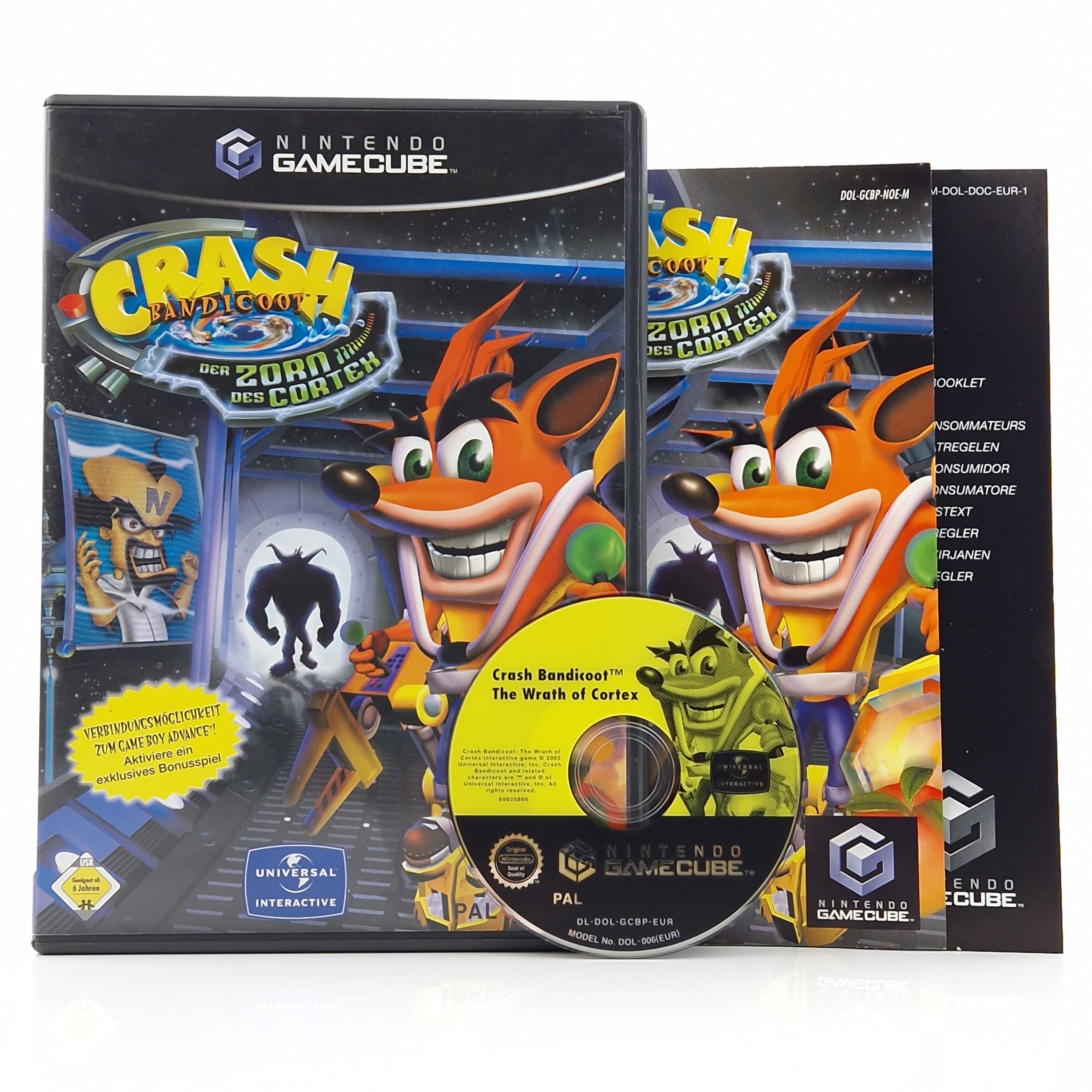 Nintendo Gamecube Spiel – Crash Bandicoot Der Zorn des Cortex OVP
