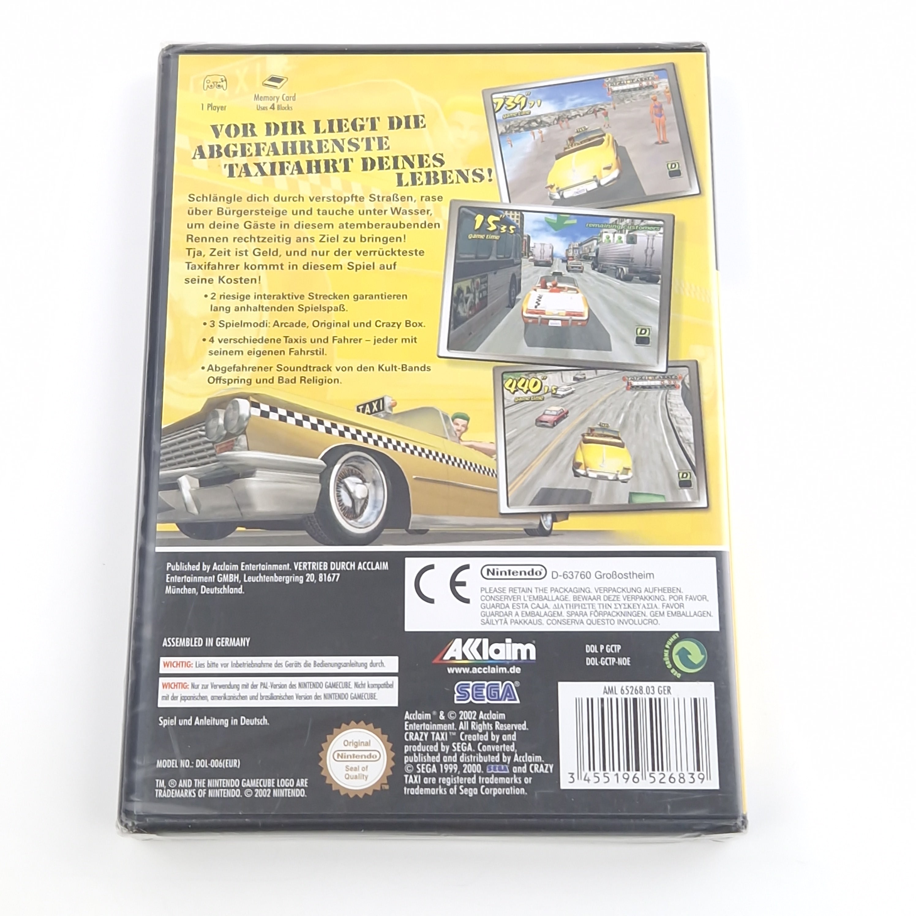 Nintendo Gamecube Spiel – Crazy Taxi (Neu PAL)