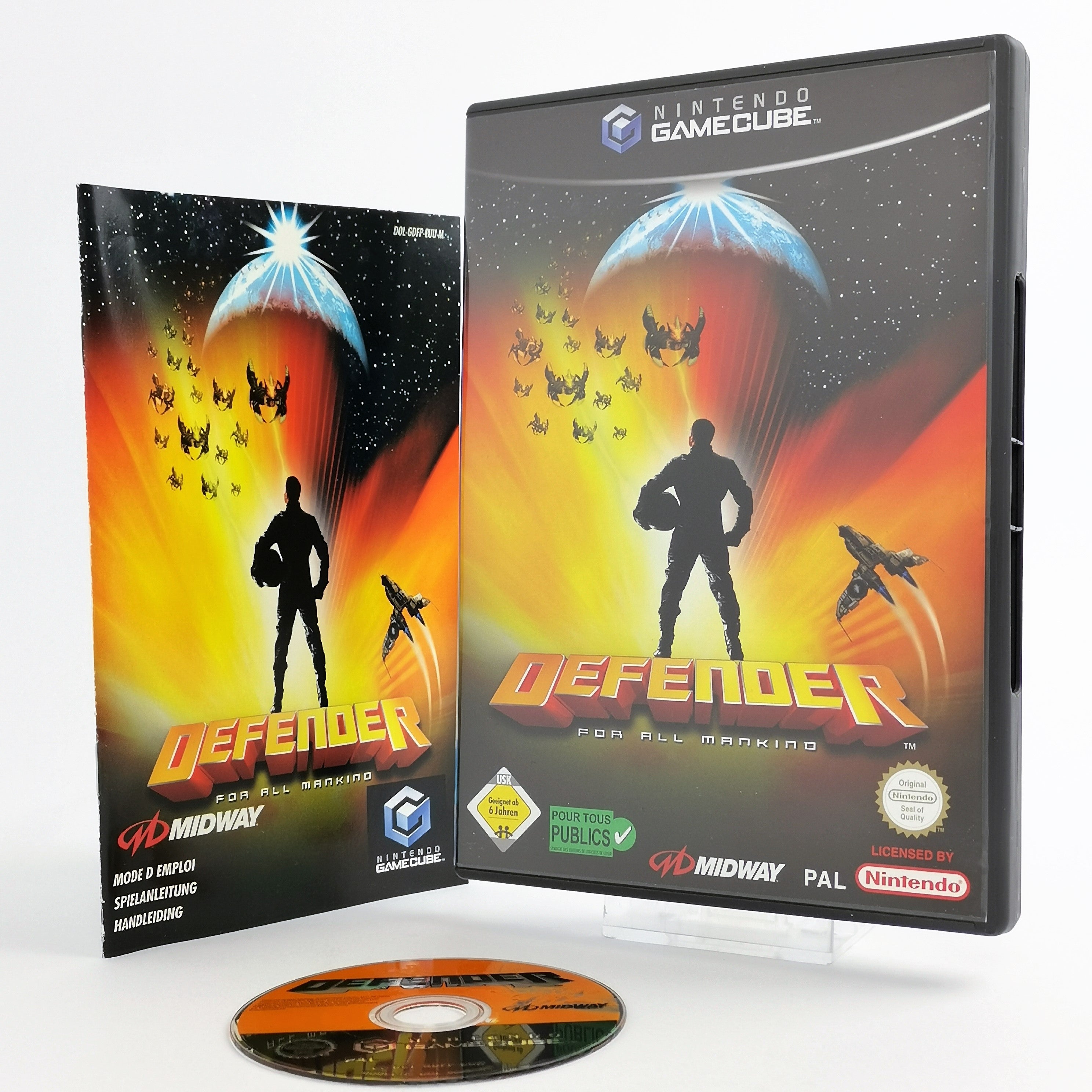 Nintendo Gamecube Spiel – Defender For All Mankind (PAL OVP)