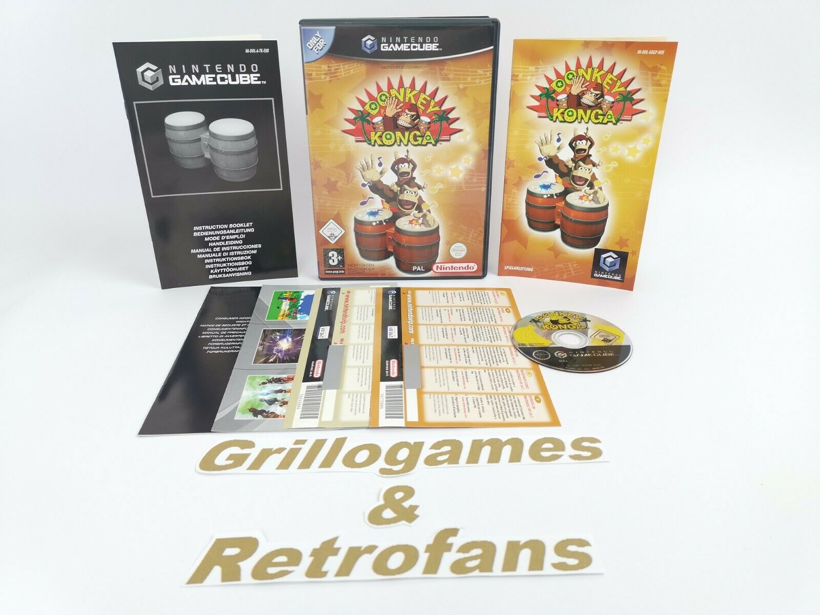 Nintendo Gamecube Spiel – Donkey Konga (OVP PAL)