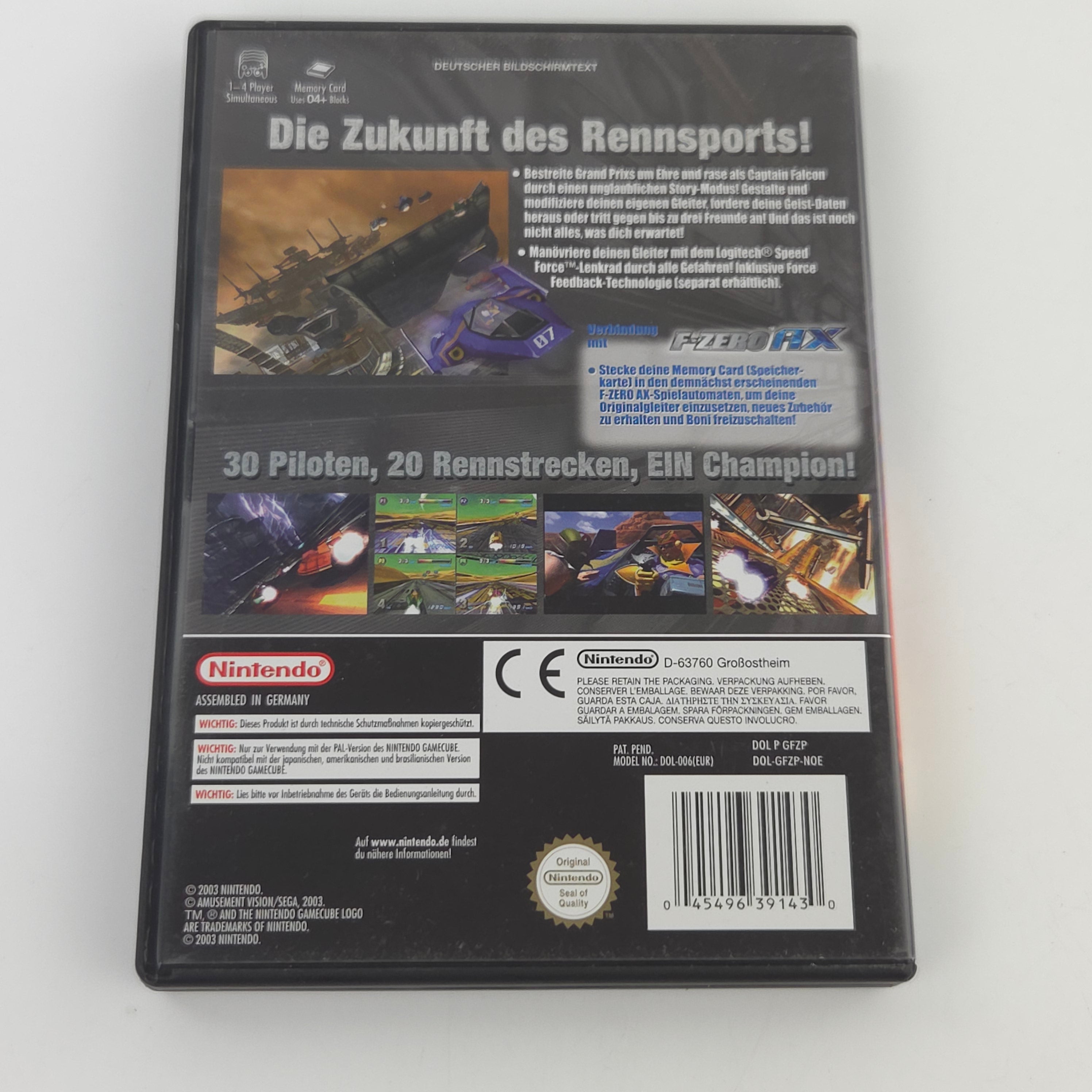 Gamecube Spiel F-Zero GX GC Komplett in OVP PAL DE