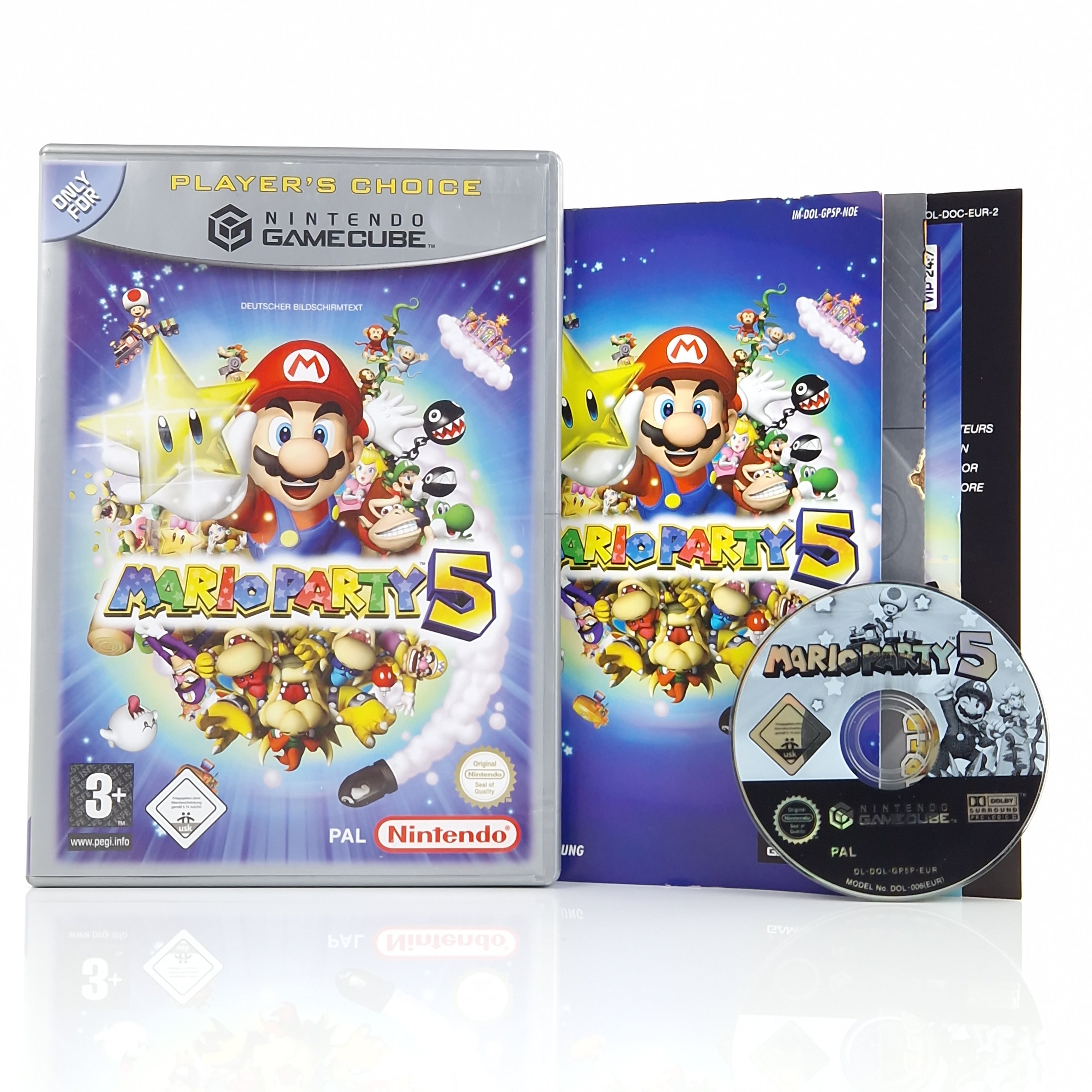 Nintendo Gamecube Spiel – Mario Party 5 OVP PAL Players Choice