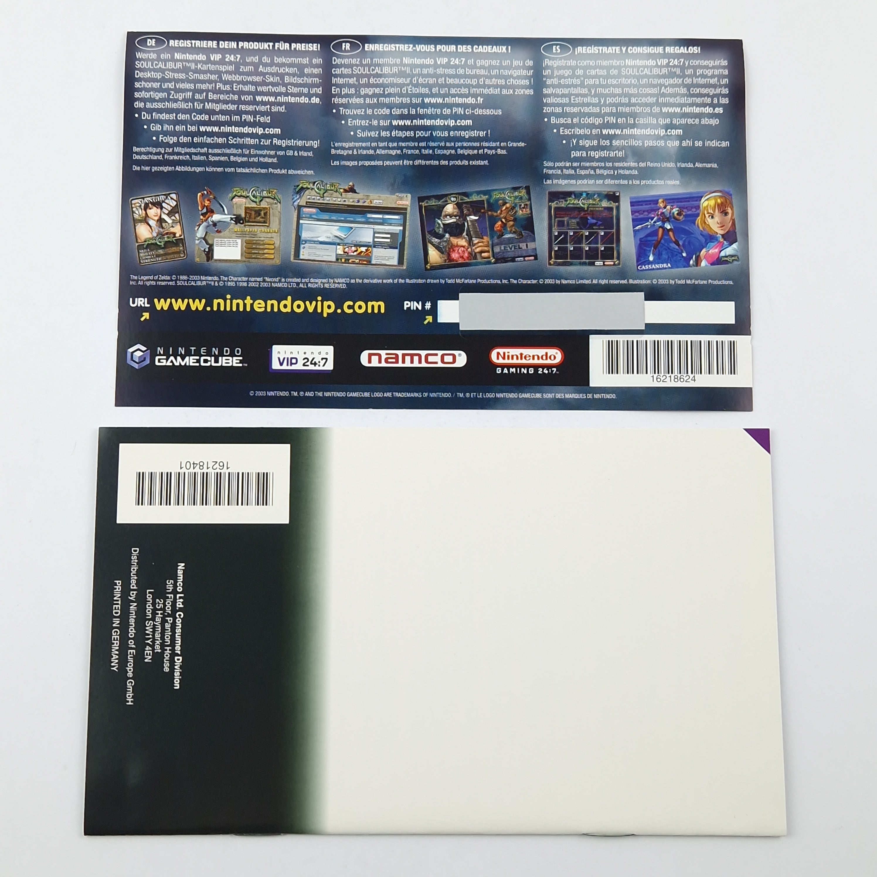 Nintendo Gamecube Spiel – Soul Calibur II OVP PAL GC