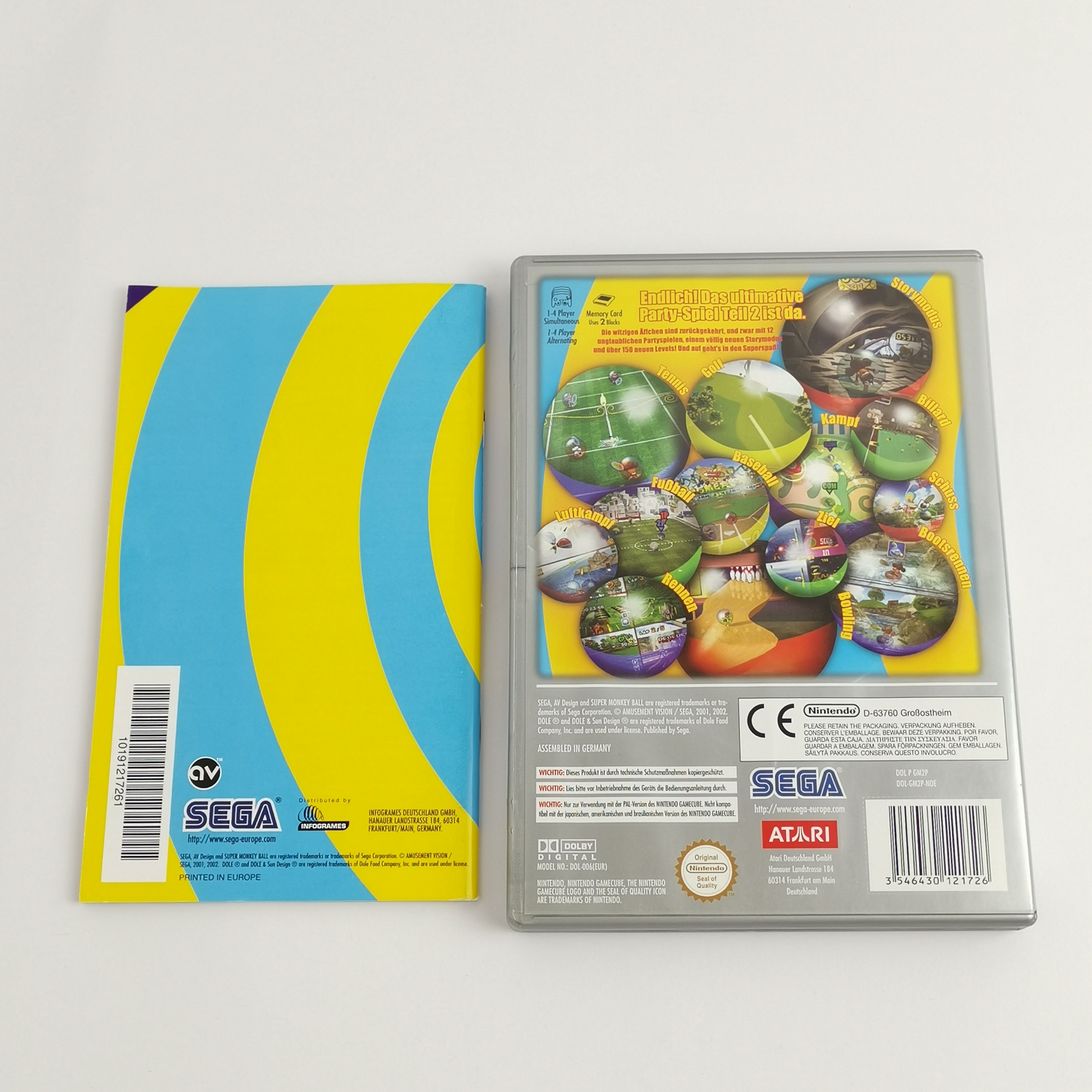 Nintendo Gamecube Spiel – Super Monkey Ball 2 Players Choice