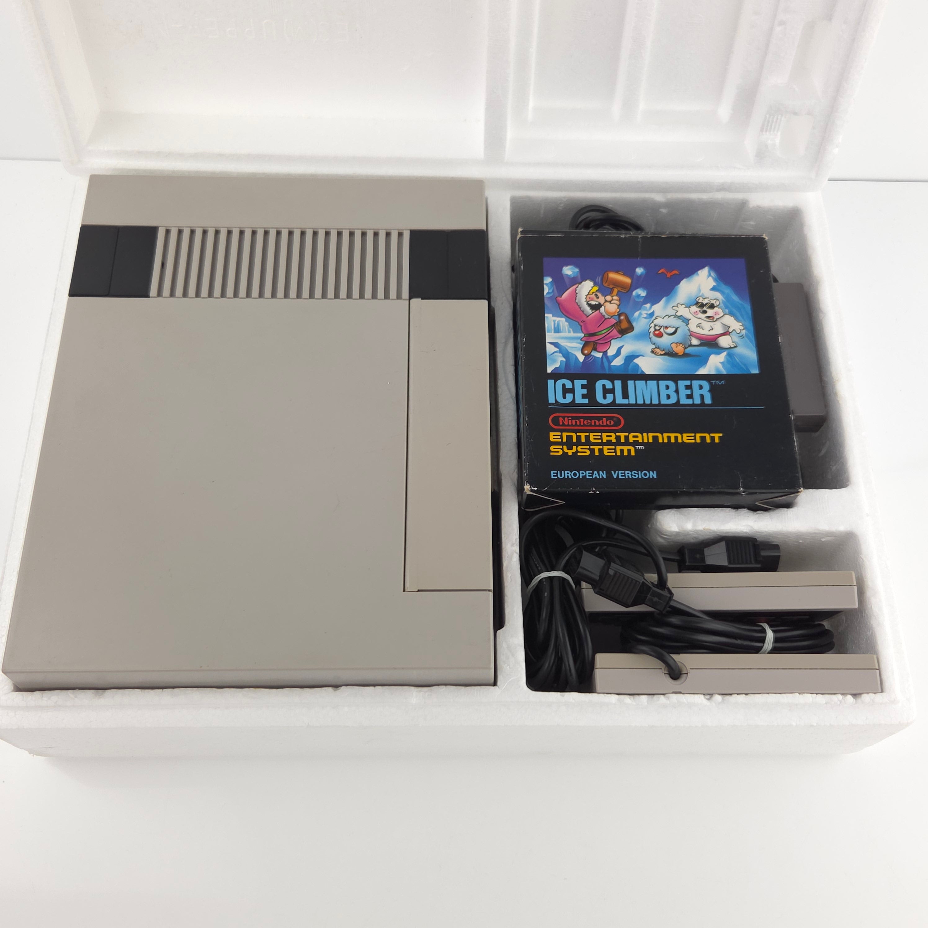NES Konsole Ice Climber Bundle Set OVP deutsche Erstausgabe