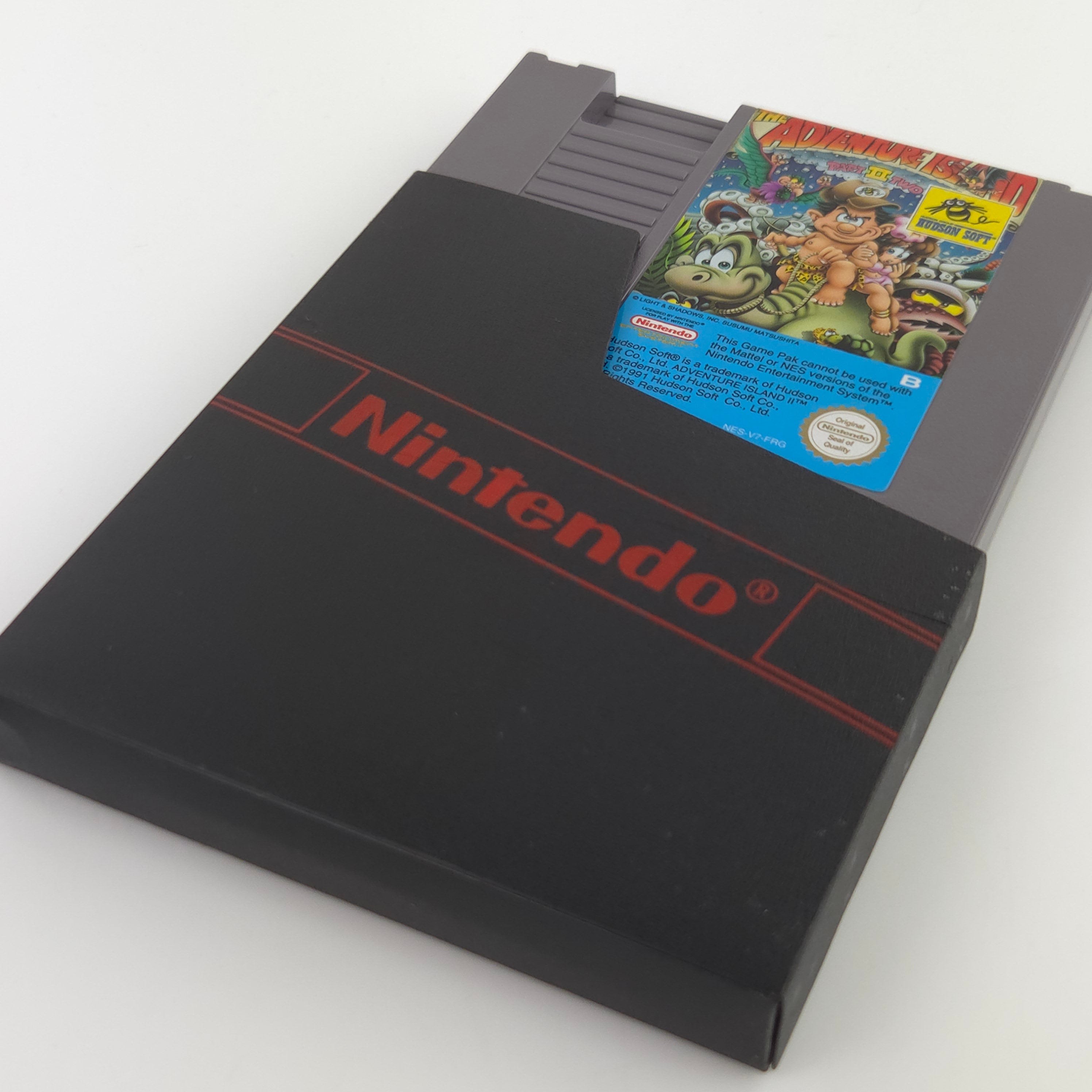 Nintendo NES Spiel Adventure Island II Modul Schuber PAL-B