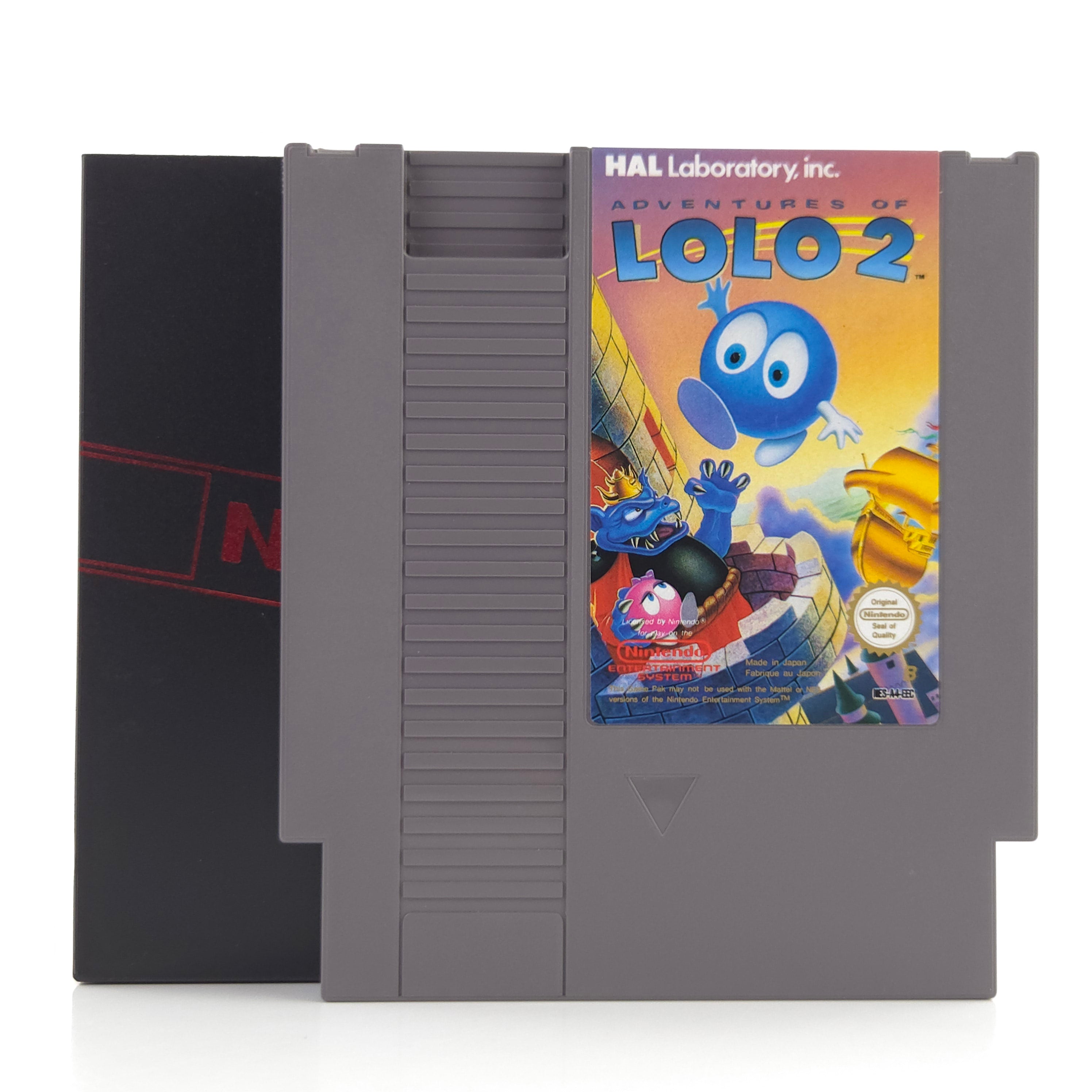 Nintendo NES Spiel: Adventures of LOLO 2 - Modul und Schuber (PAL-B EEC)
