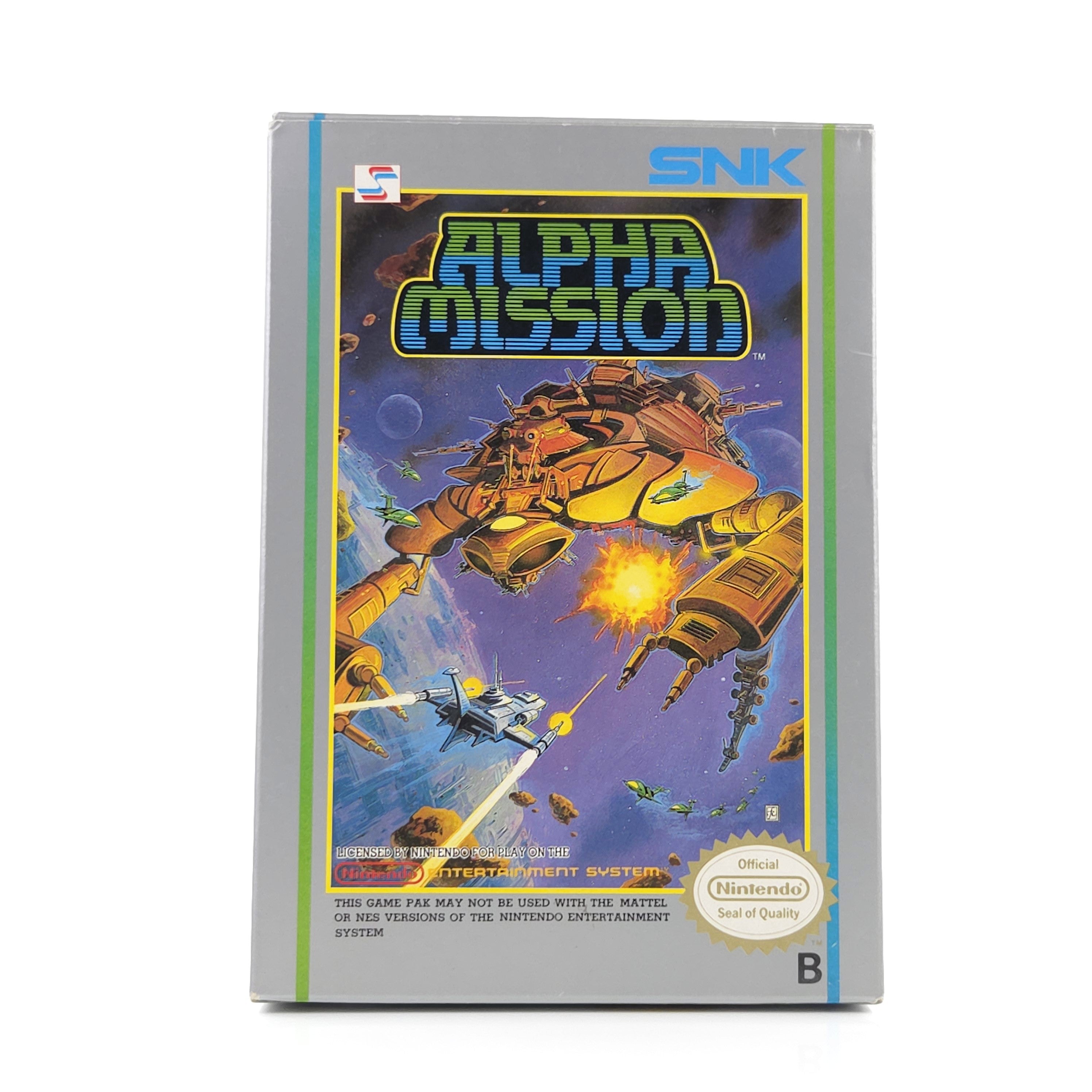 Nintendo NES Spiel – Alpha Mission (OVP CIB PAL)
