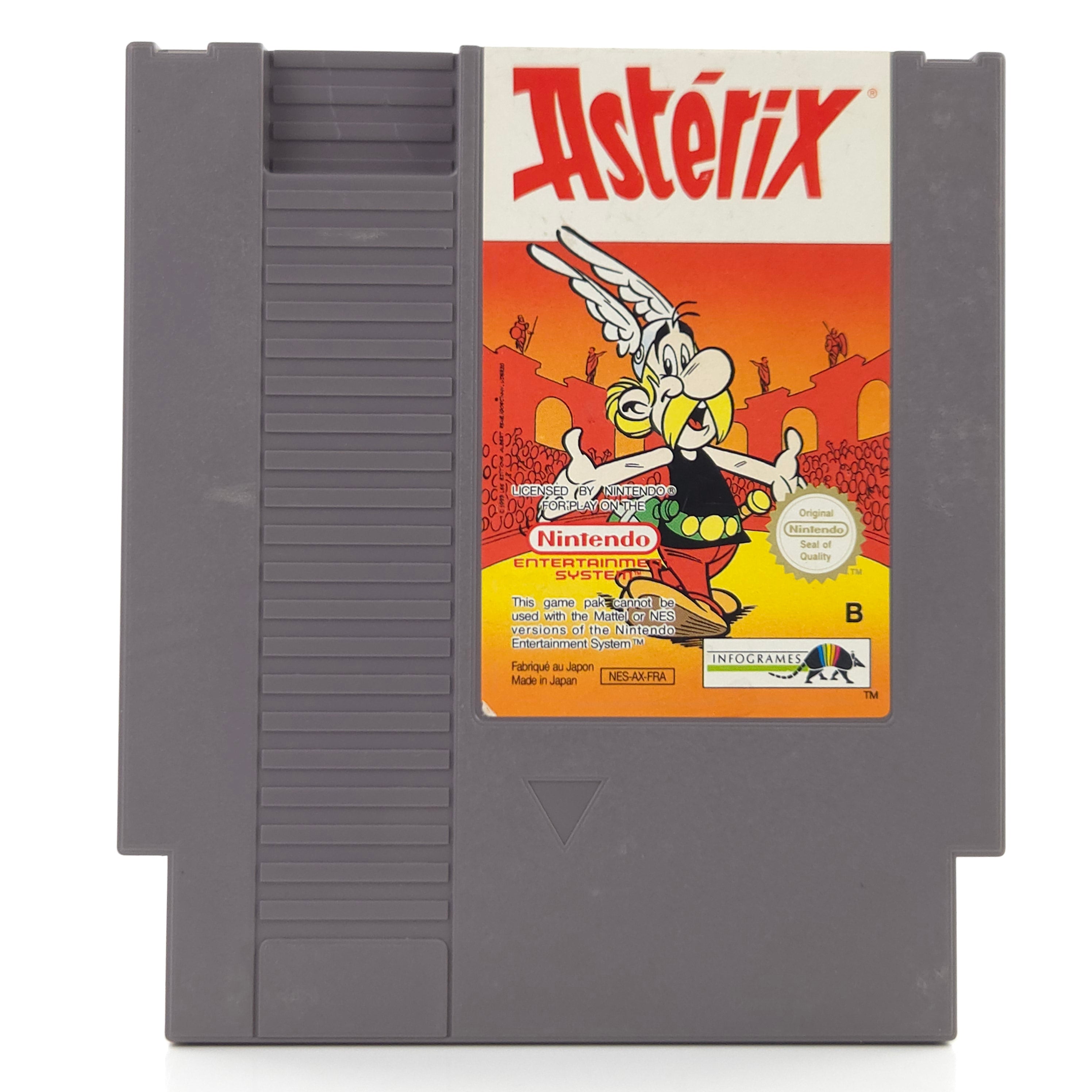 Nintendo NES Spiel Asterix Modul Schutzhülle PAL FRA
