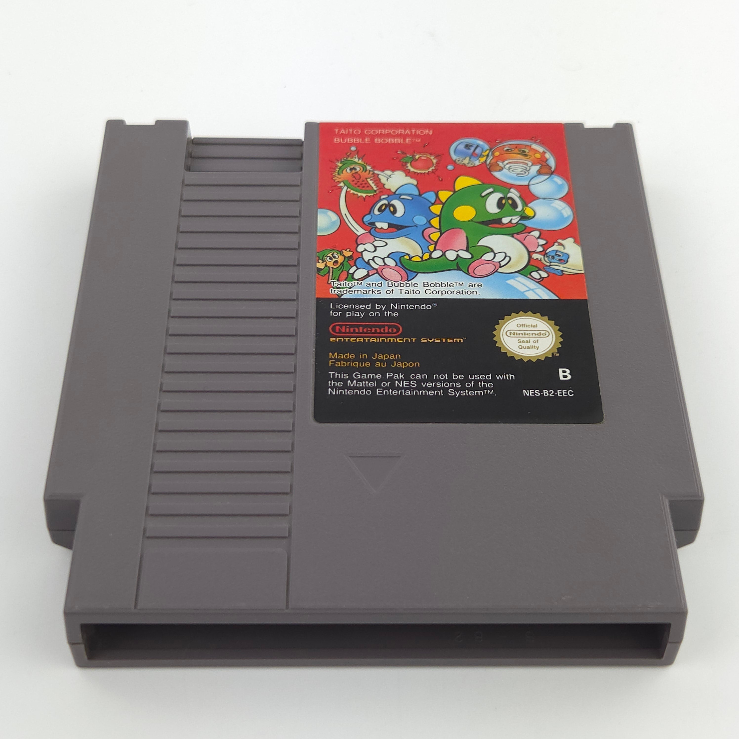 Nintendo NES Spiel Bubble Bobble Modul Schutzhülle TAITO
