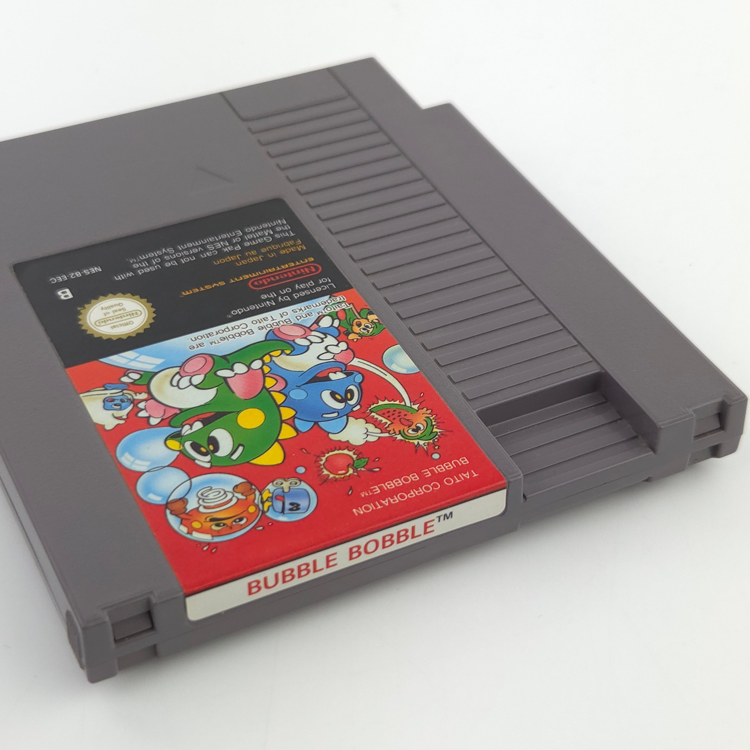 Nintendo NES Spiel Bubble Bobble Modul Schutzhülle TAITO
