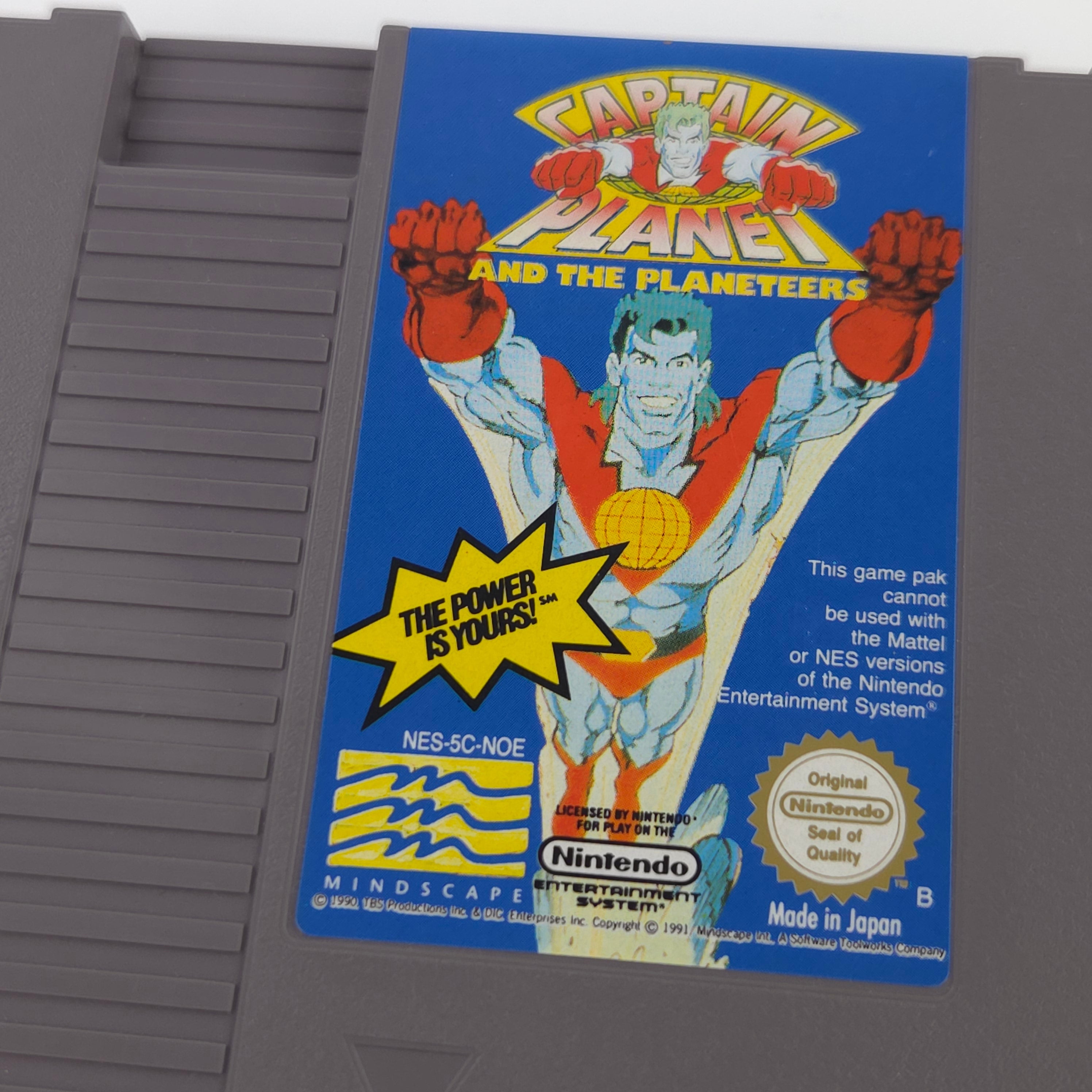 Nintendo NES Spiel Captain Planet Planeteers Modul PAL NOE