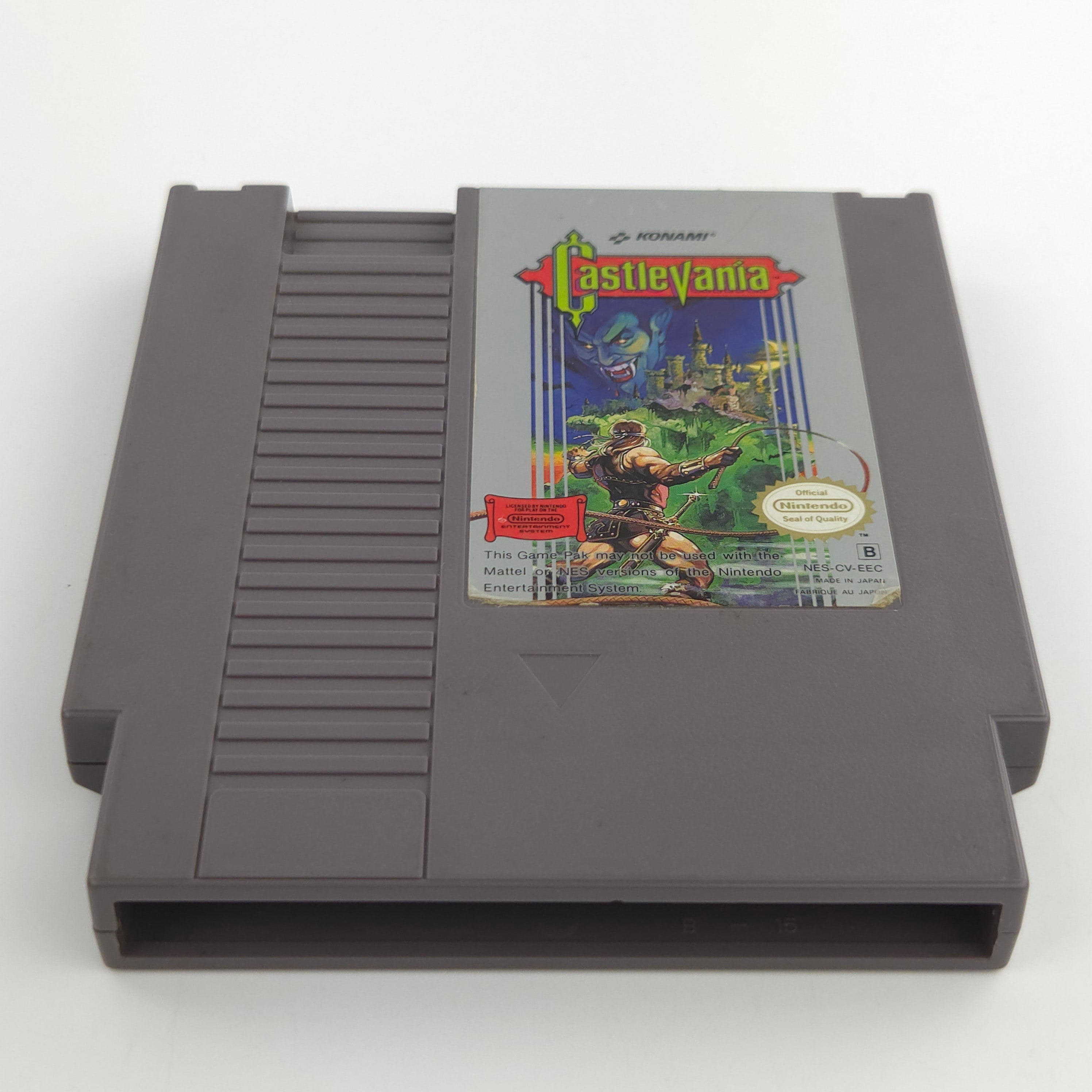 Nintendo NES Spiel Castlevania Modul Schutzhülle PAL-B