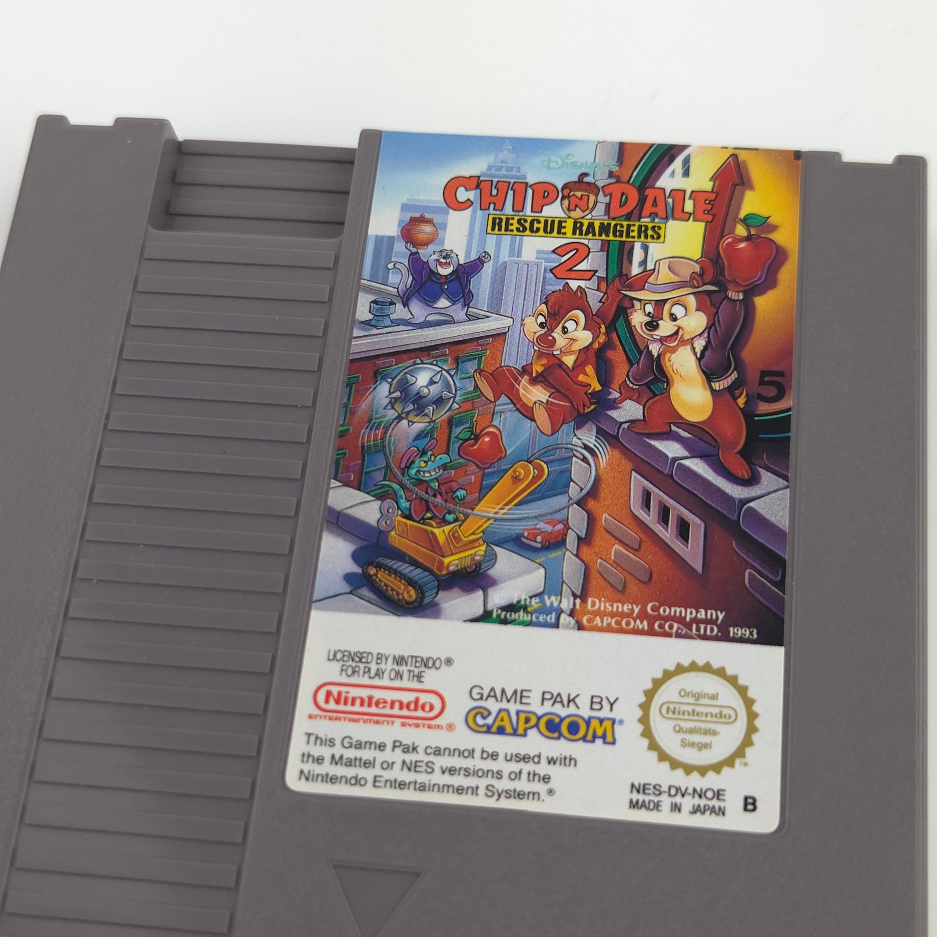 Nintendo NES Spiel Chip N Dale Rescue Rangers 2 Case NOE