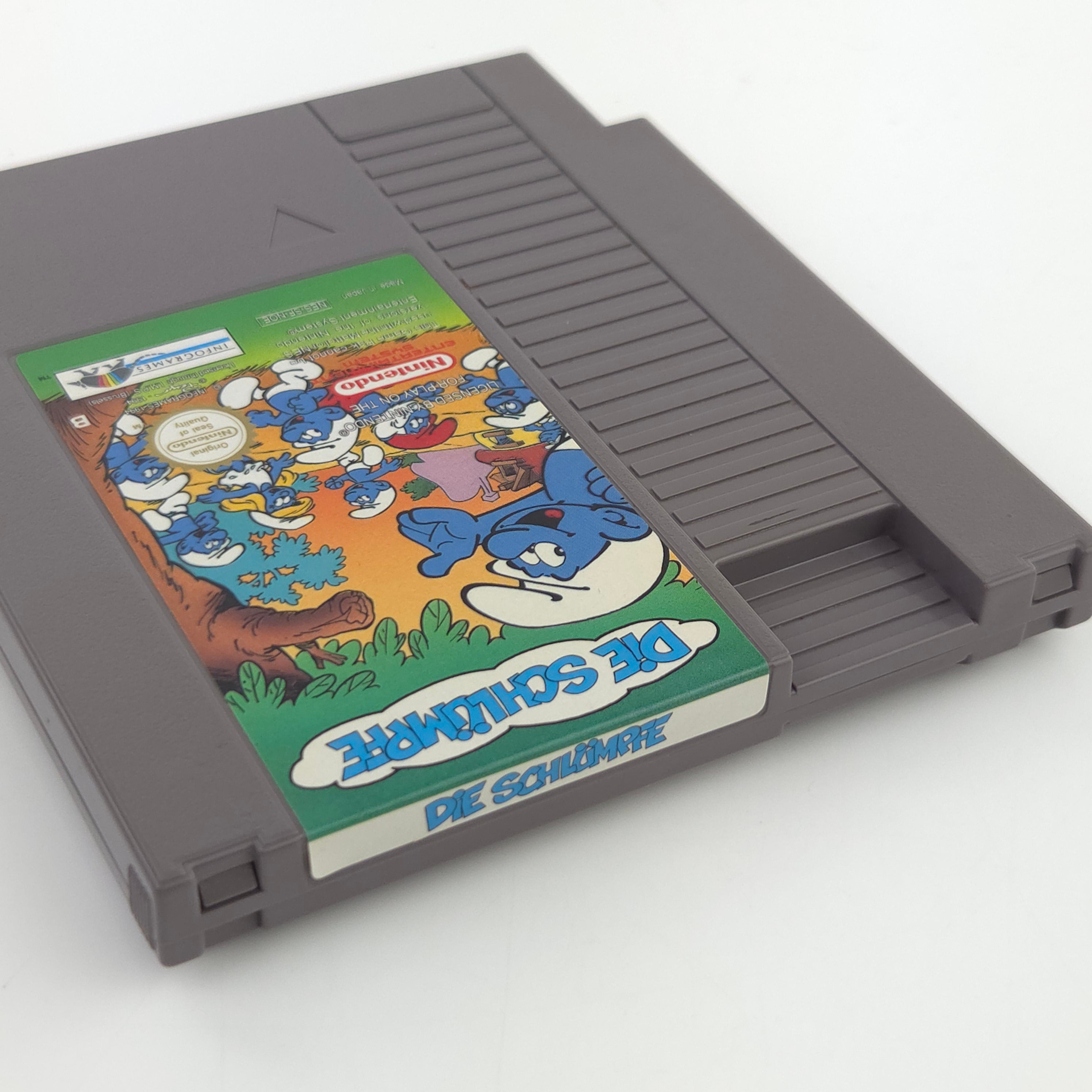Nintendo NES Spiel Die Schlümpfe Modul Schutzhülle NOE