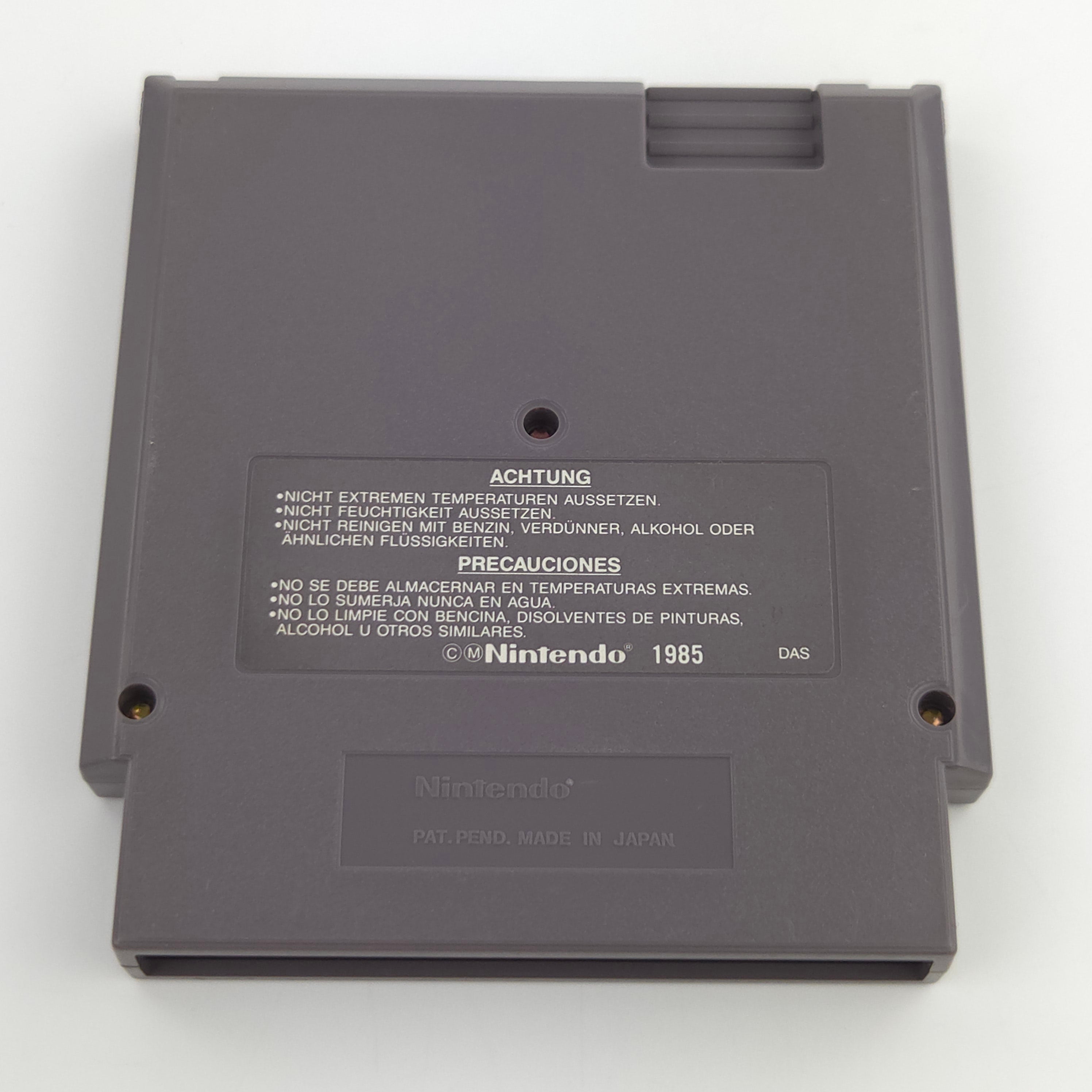 Nintendo NES Spiel Die Schlümpfe Modul Schutzhülle NOE