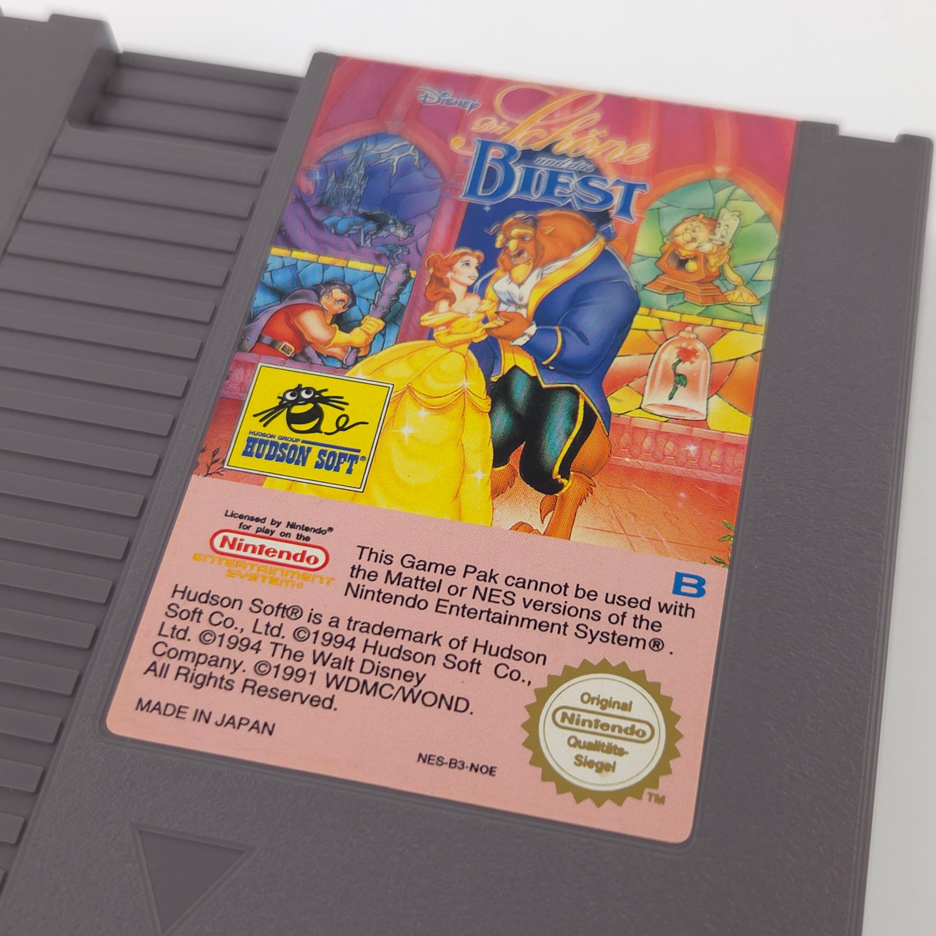 NES Spiel Die Schöne und das Biest Modul Schuber NOE