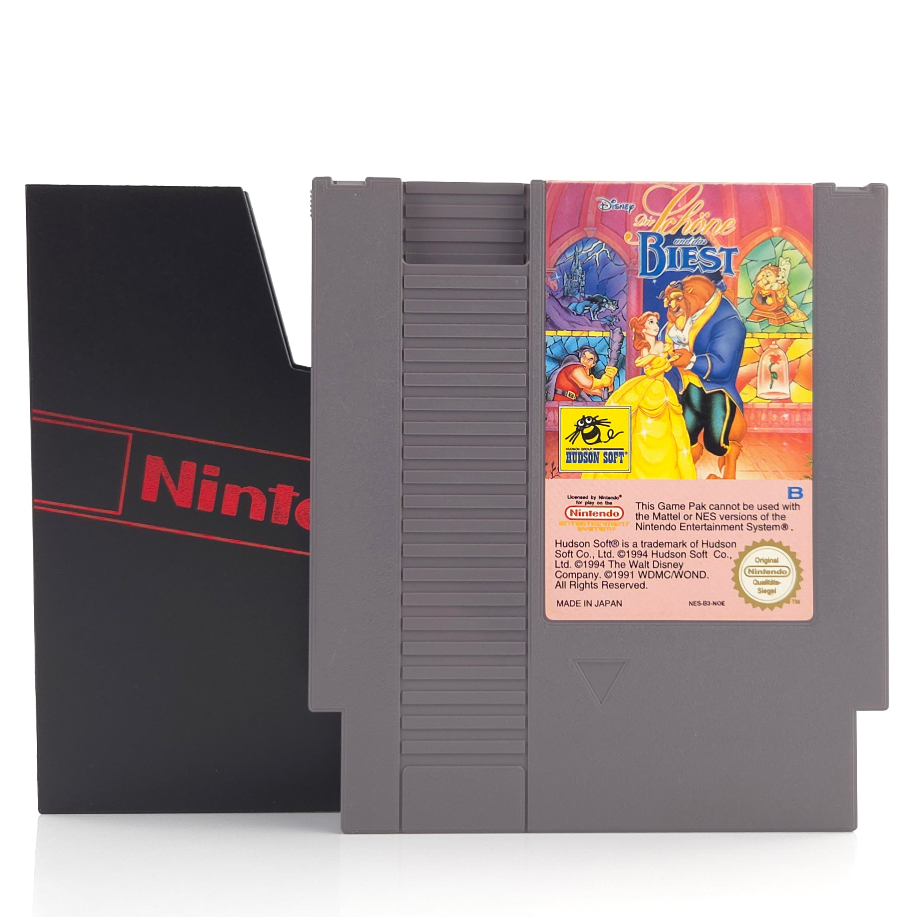 NES Spiel Die Schöne und das Biest Modul Schuber NOE