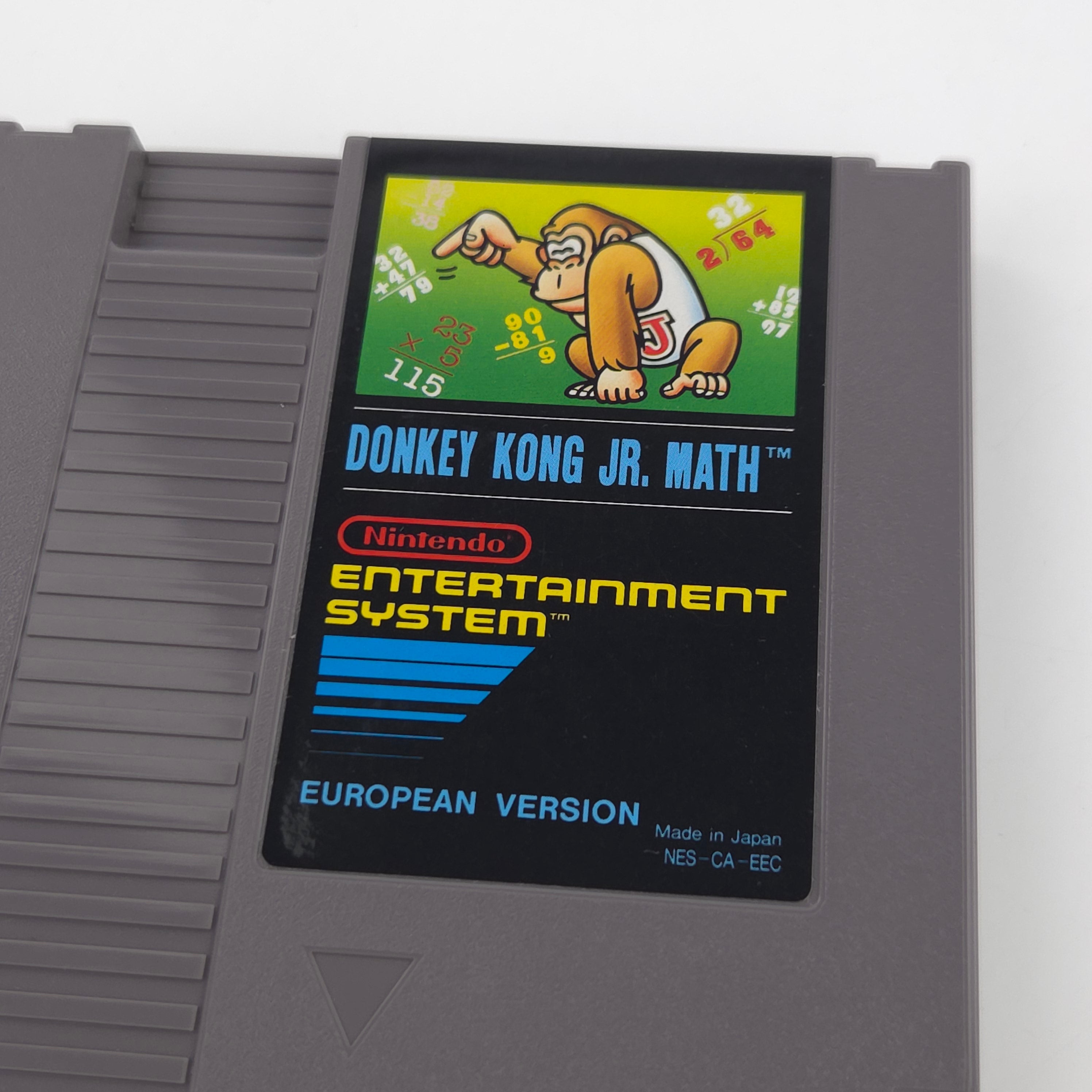 Nintendo NES Spiel Donkey Kong JR. Math Modul Schutzhülle