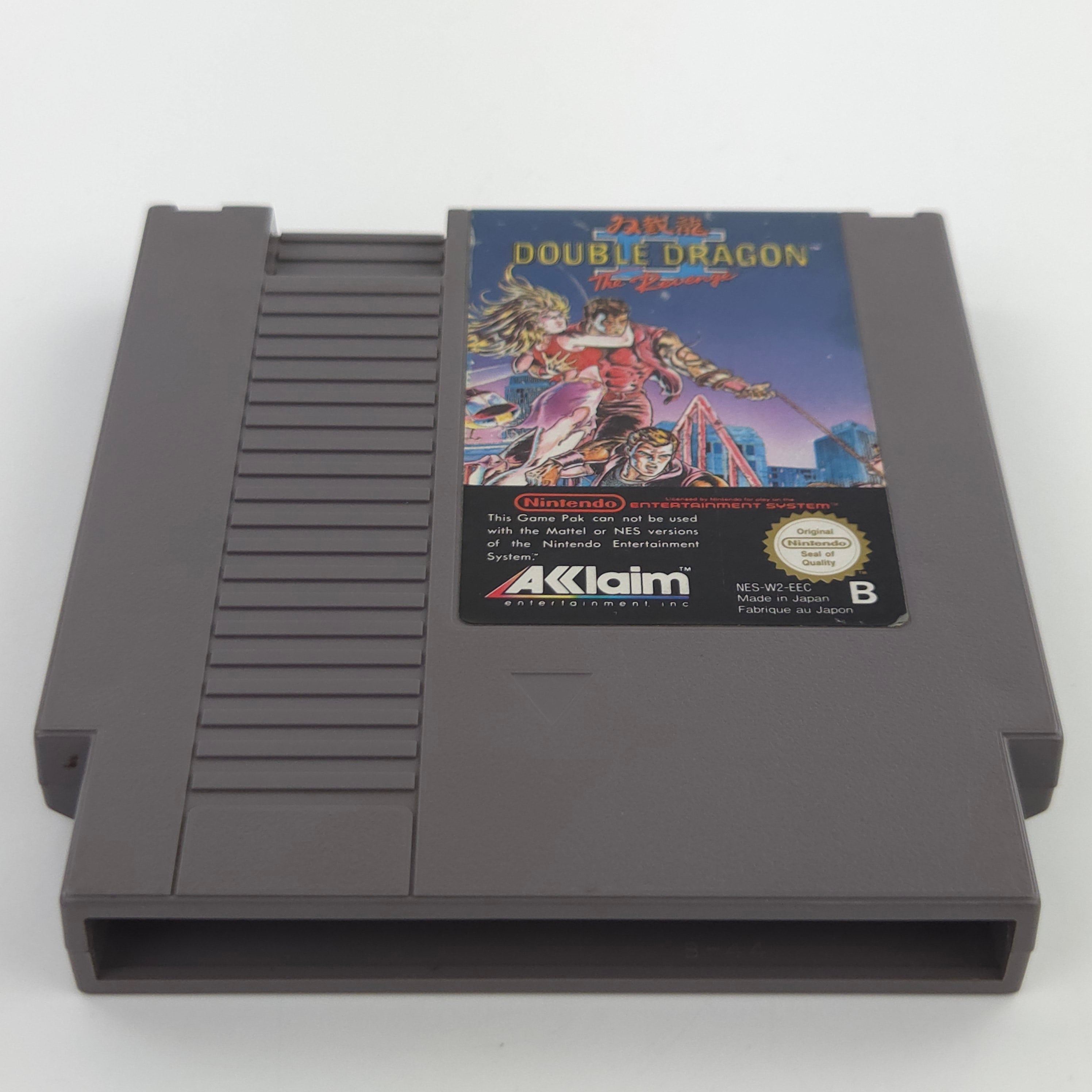 NES Spiel Double Dragon II Revenge Modul Schutzhülle