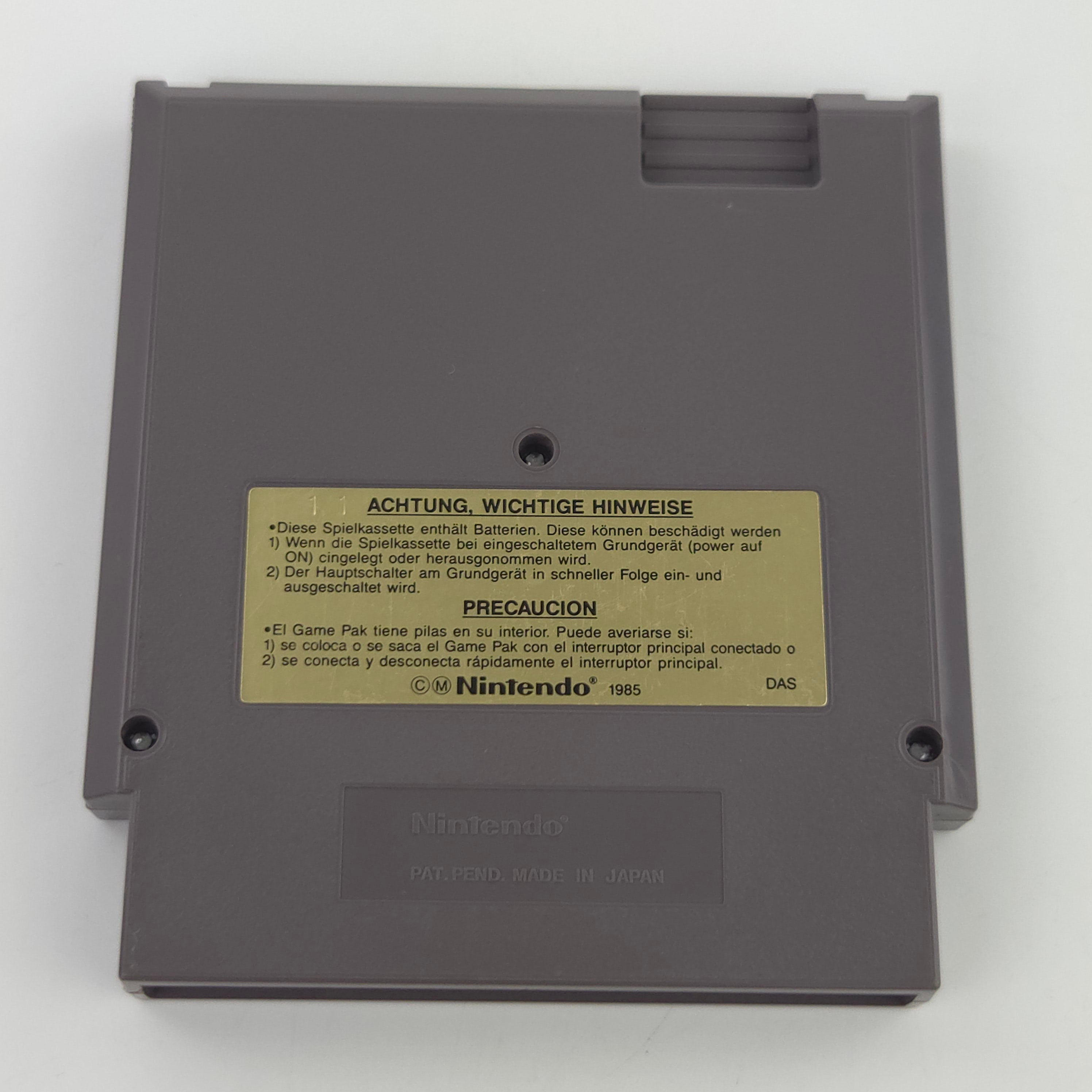 NES Spiel Elite Modul Anleitung Imagineer PAL NOE 1991