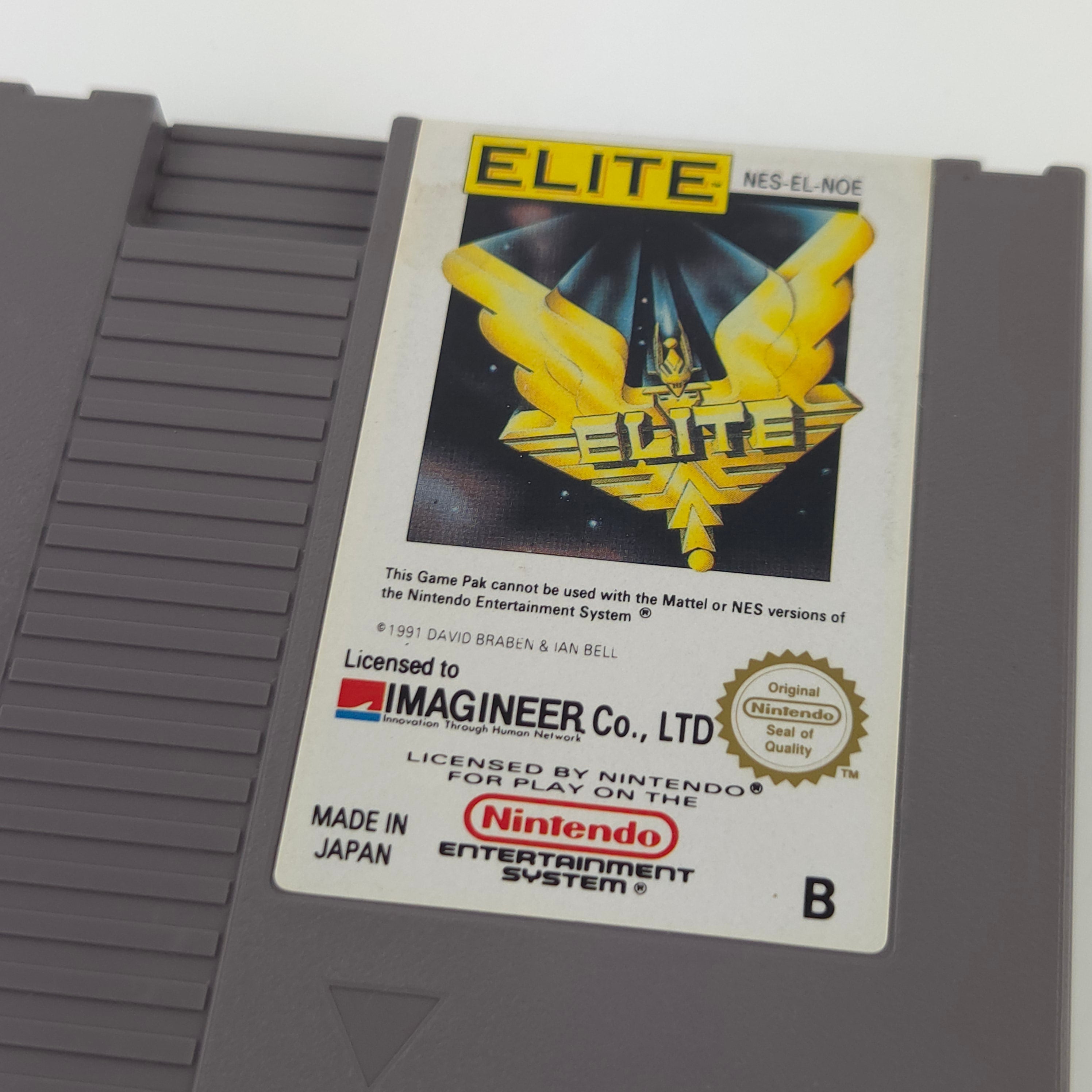 NES Spiel Elite Modul Anleitung Imagineer PAL NOE 1991